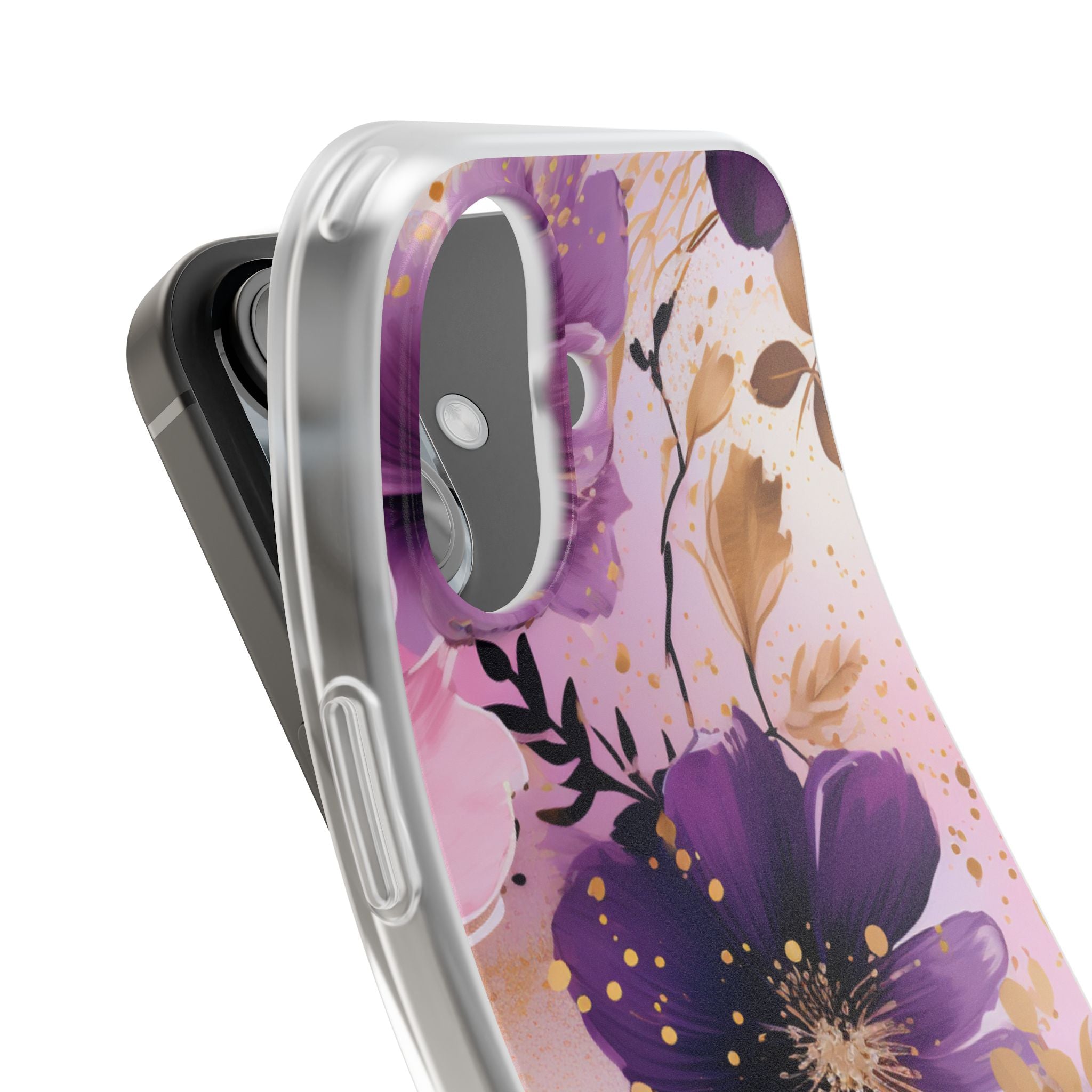 Gilded Violet Bloom · Soft Handyhülle für iPhone