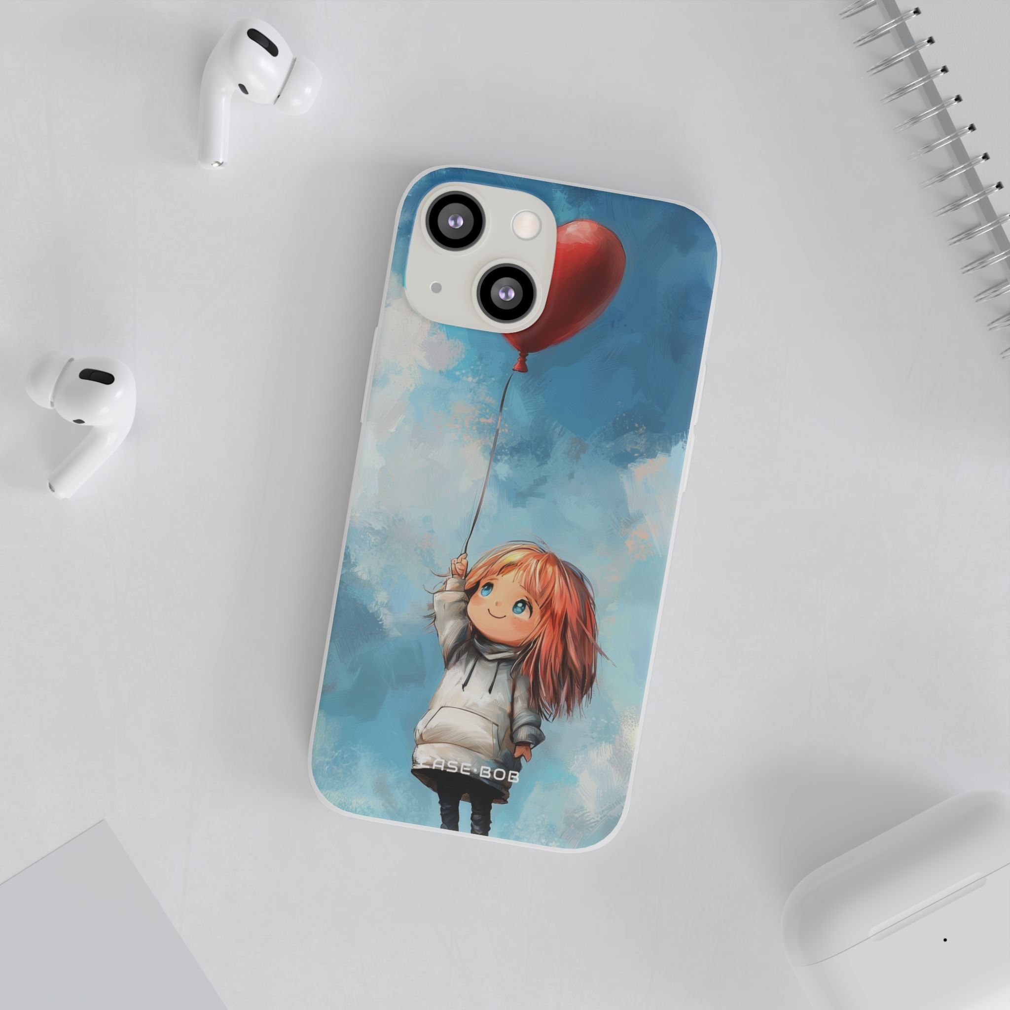 Heart Balloon Whimsy iPhone 13 mini Case - Soft