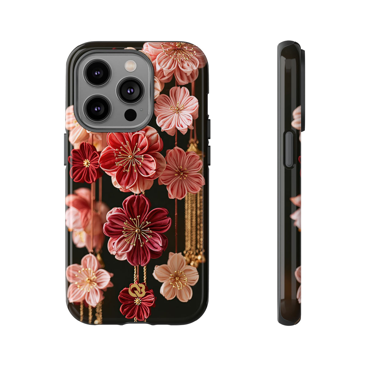 Silk Blossom Kanzashi · Tough Phone Case for iPhone · Pink