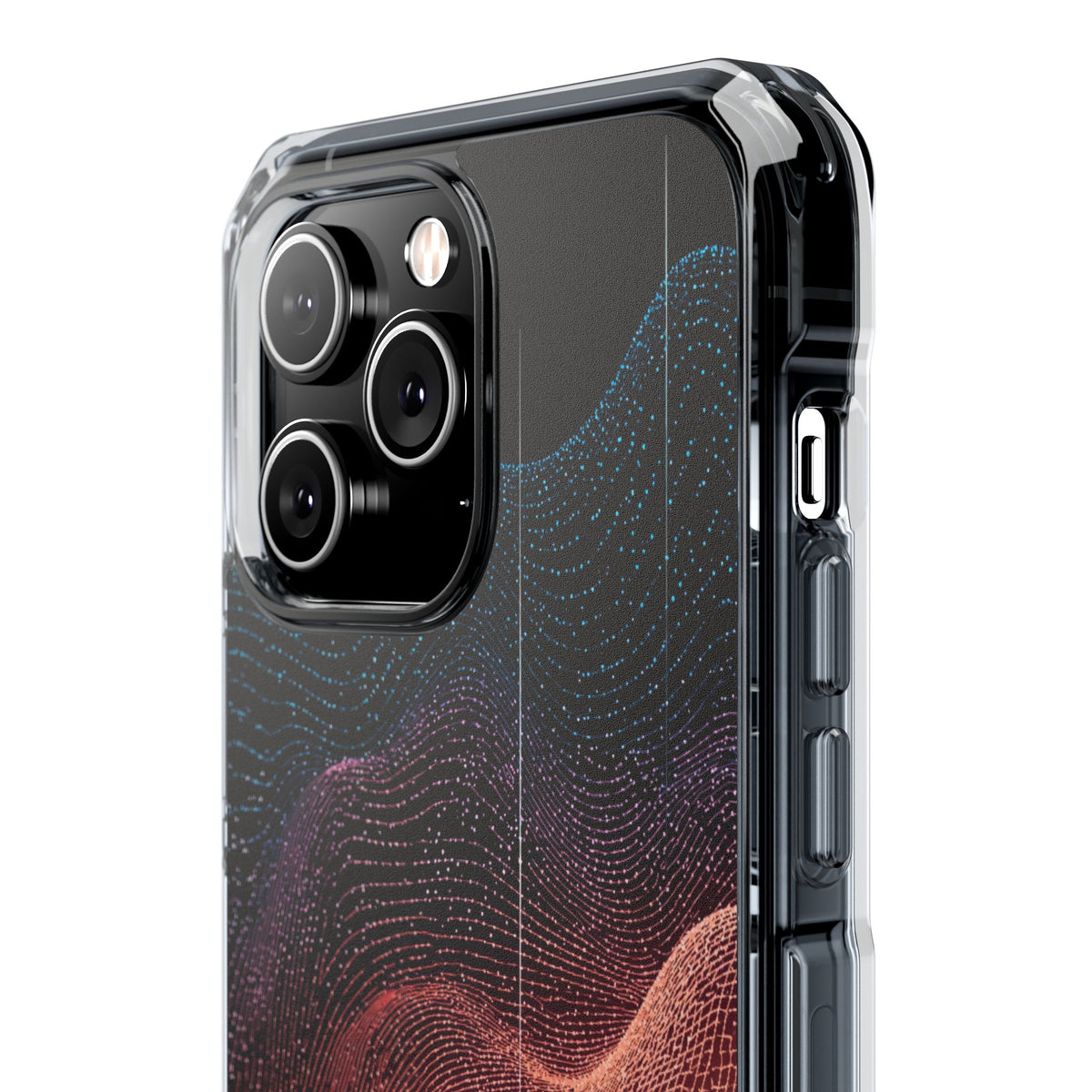 Spectral Elevation · Clear Impact Magnetic Phone Case for iPhone · Orange