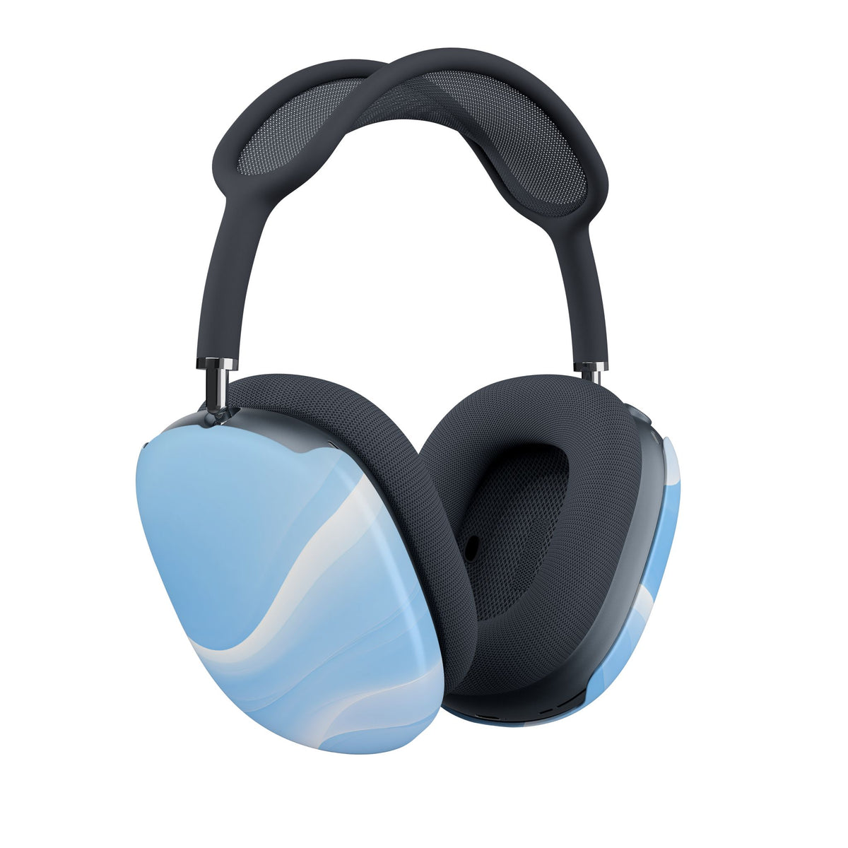 Glacial Contour Flow · Hard Case for AirPods Max · Blue