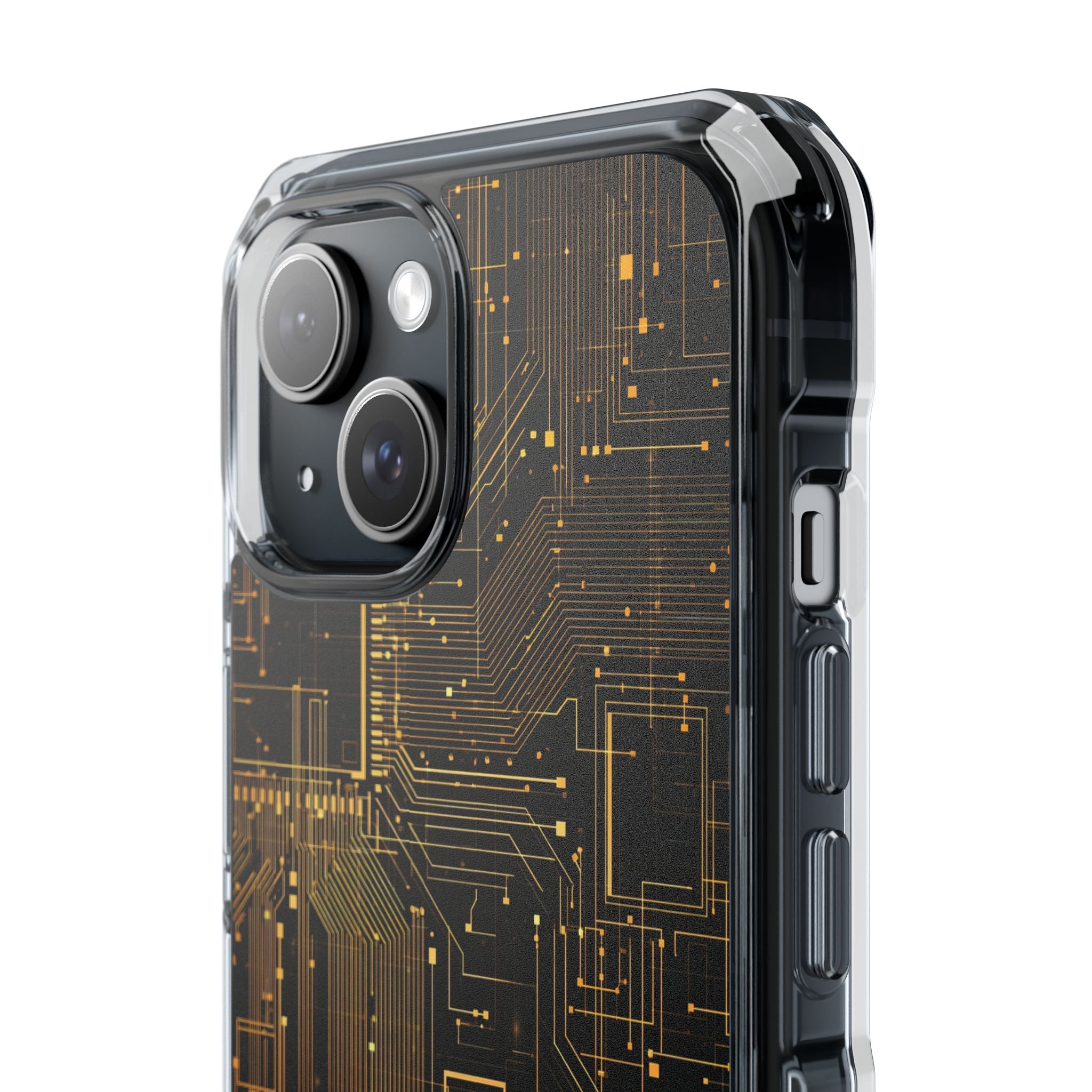 Gold Impact MagSafe Phone Case for iPhone - Amber Core Mainframe