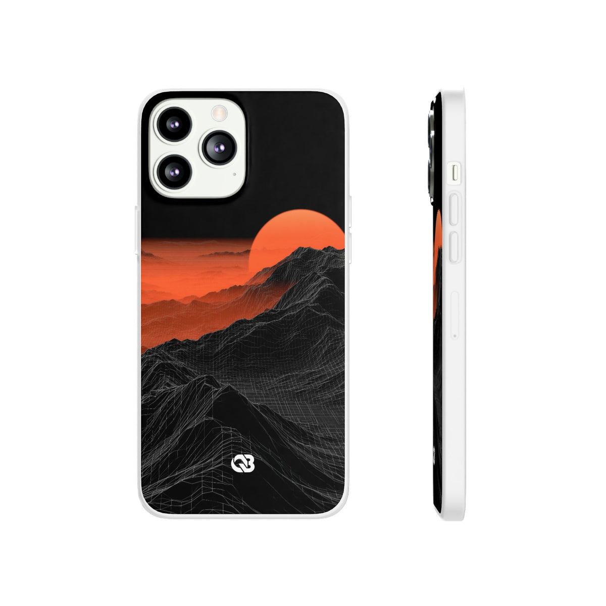 Solar Ridge Mesh · Lite Phone Case for iPhone · Black