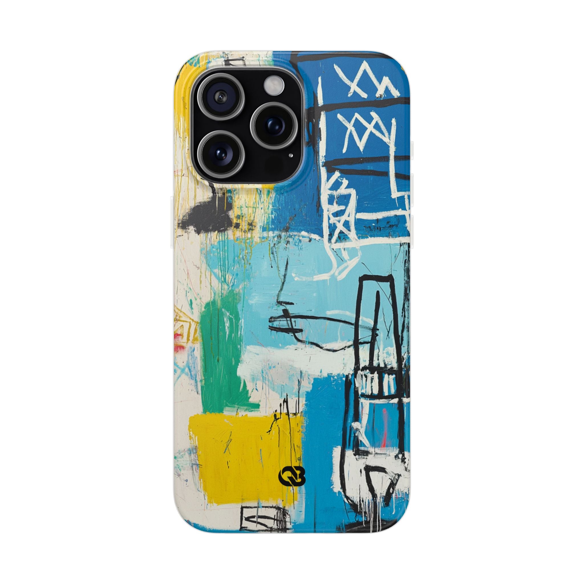 Azure Urban Scribble · Soft Phone Case for iPhone