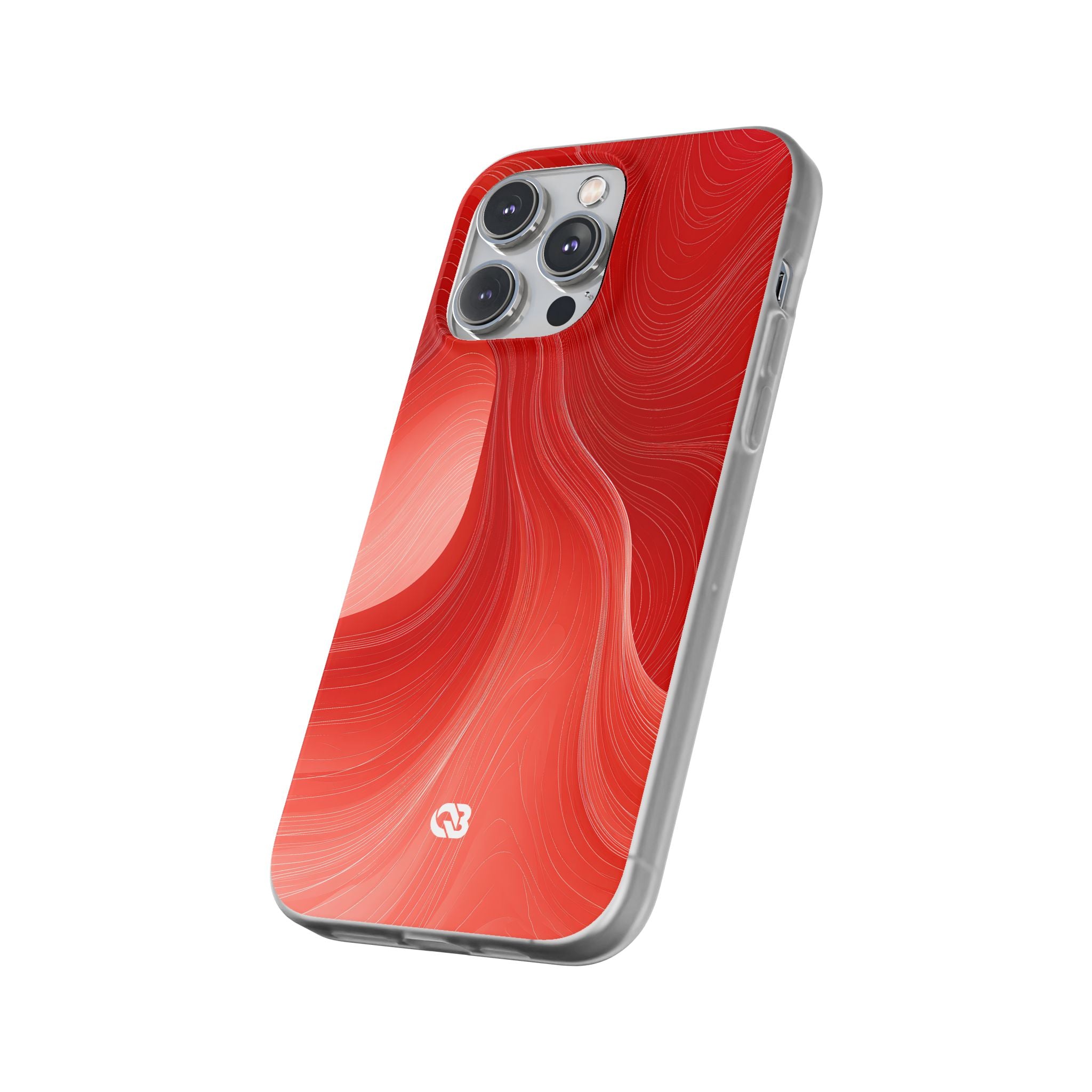 Red Lite Phone Case for iPhone - Crimson Silk Strands