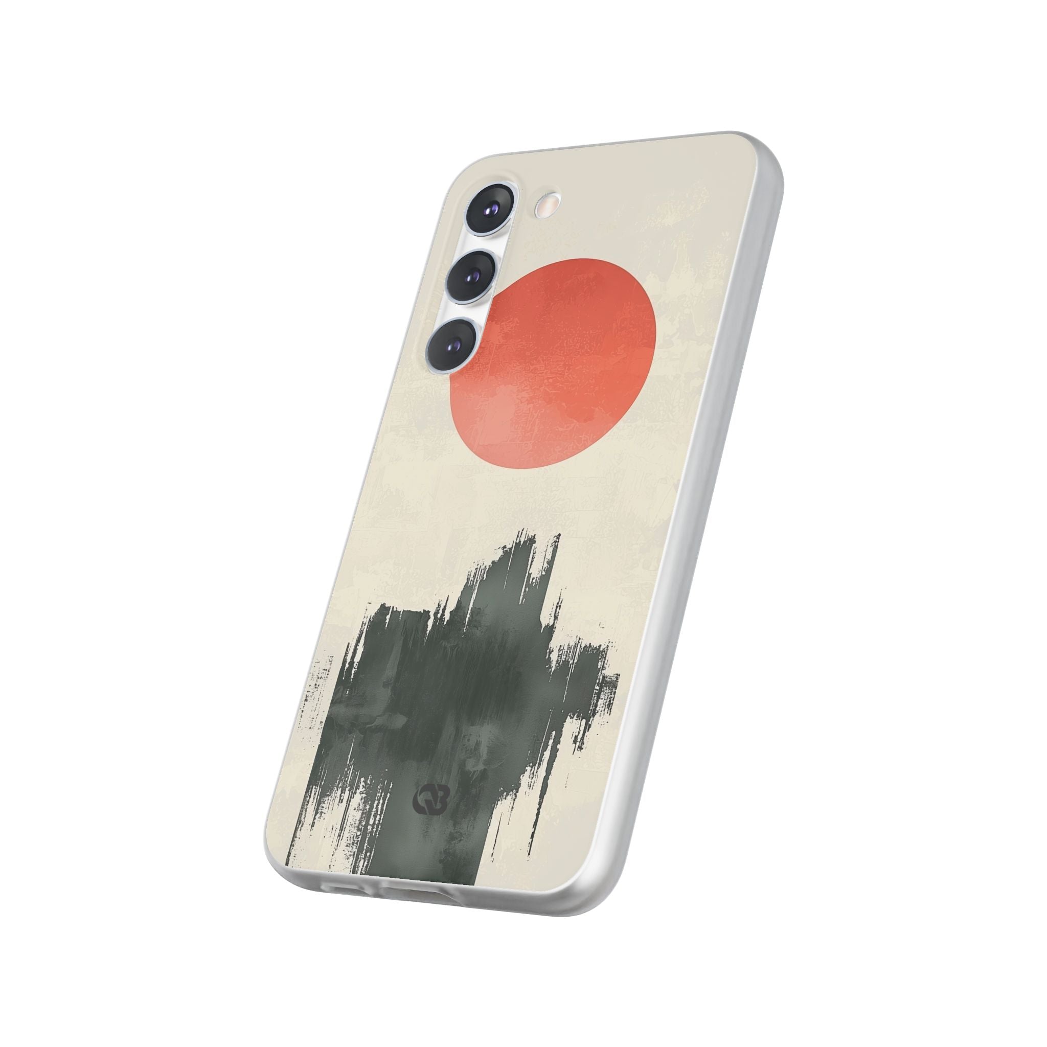 Crimson Sun Strokes · Soft Phone Case for Samsung