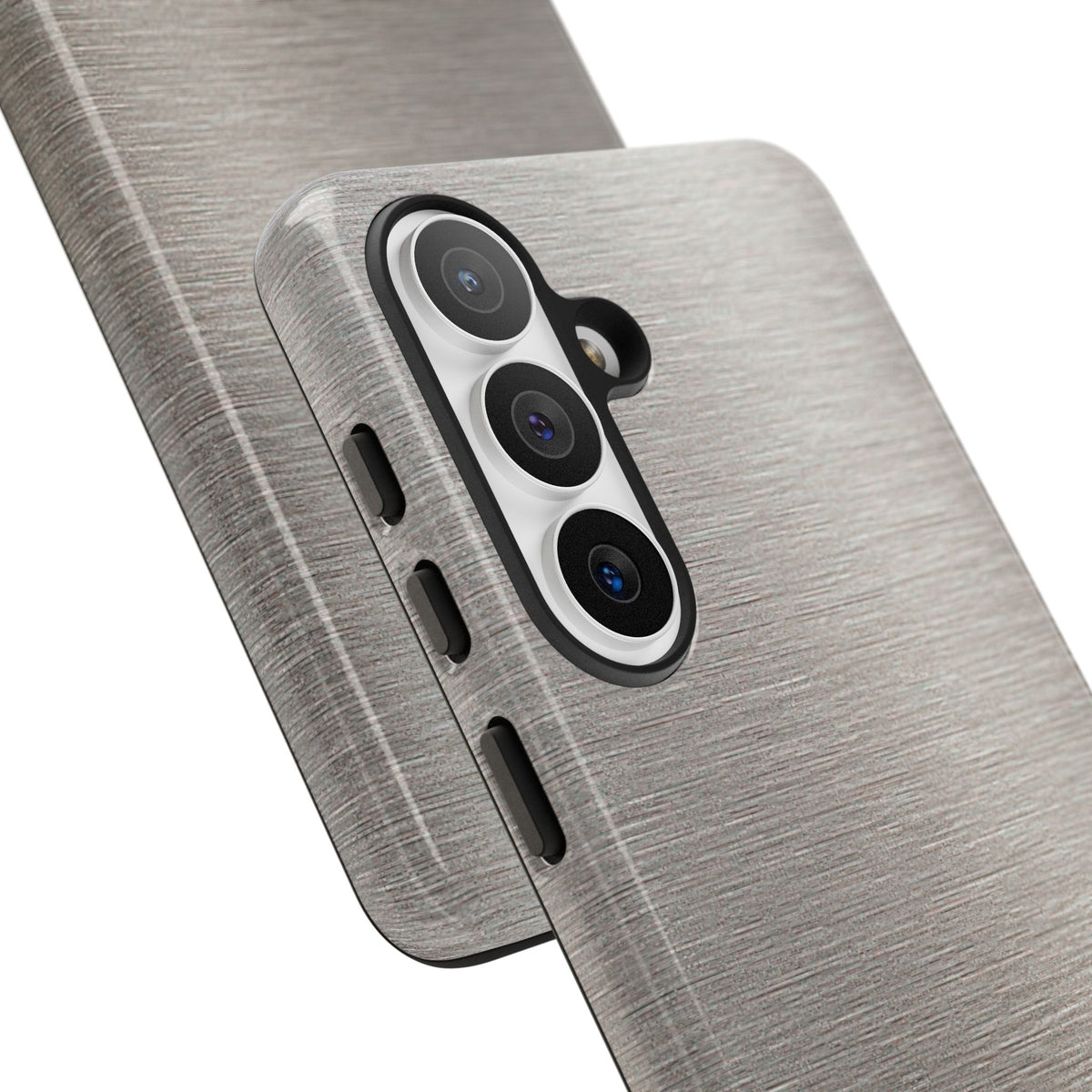 Brushed Silver Alloy · Tough Phone Case for Samsung · Silver