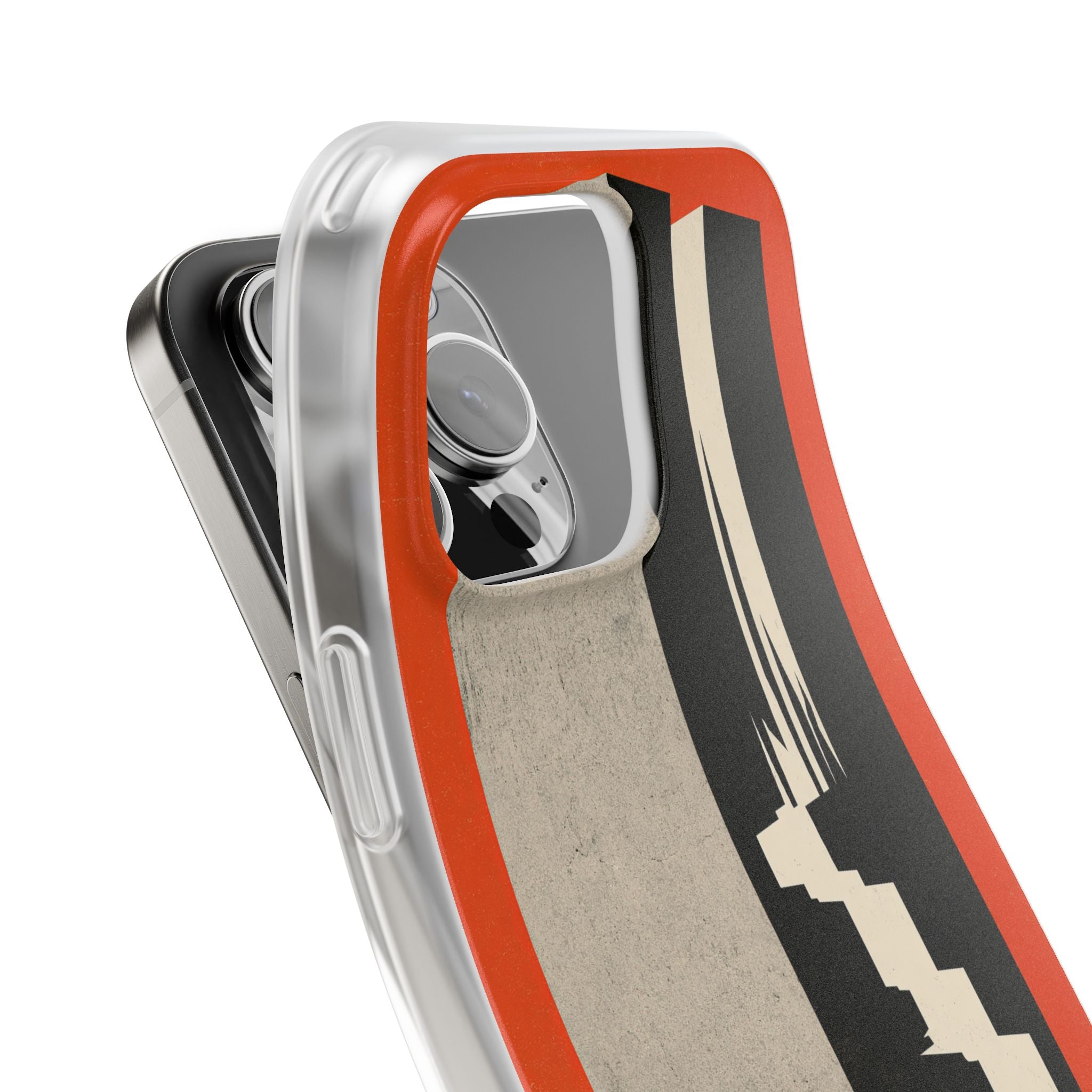 Orange Lite Phone Case for iPhone - Orange Monolith Rift