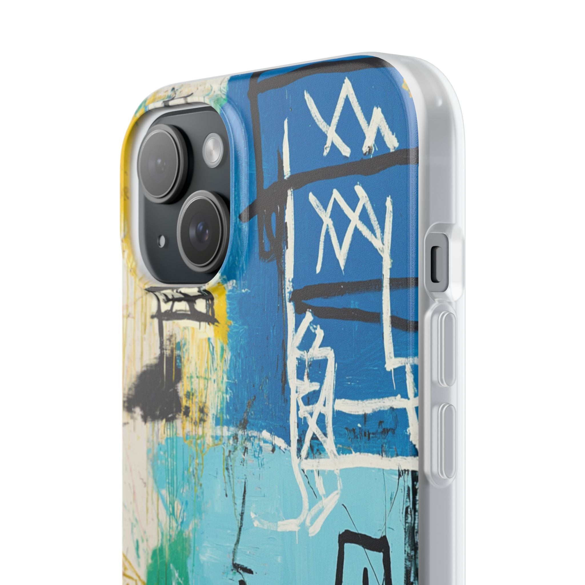 Azure Urban Scribble · Soft Phone Case for iPhone