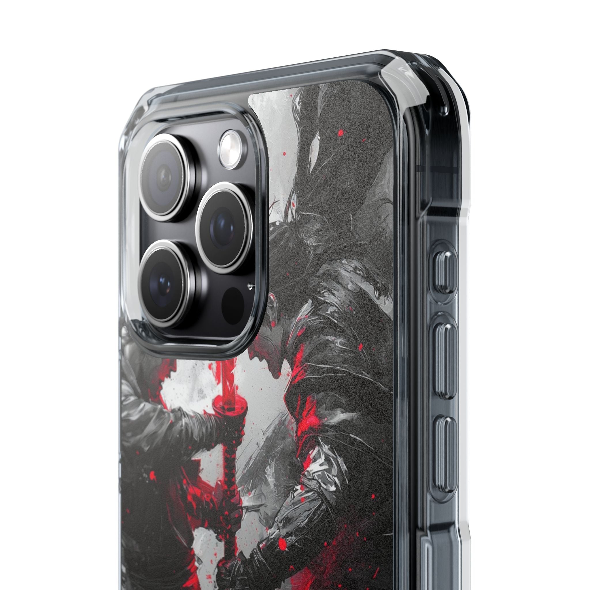 Shattered Crimson Duel · Impact Hoesje voor iPhone · Magsafe