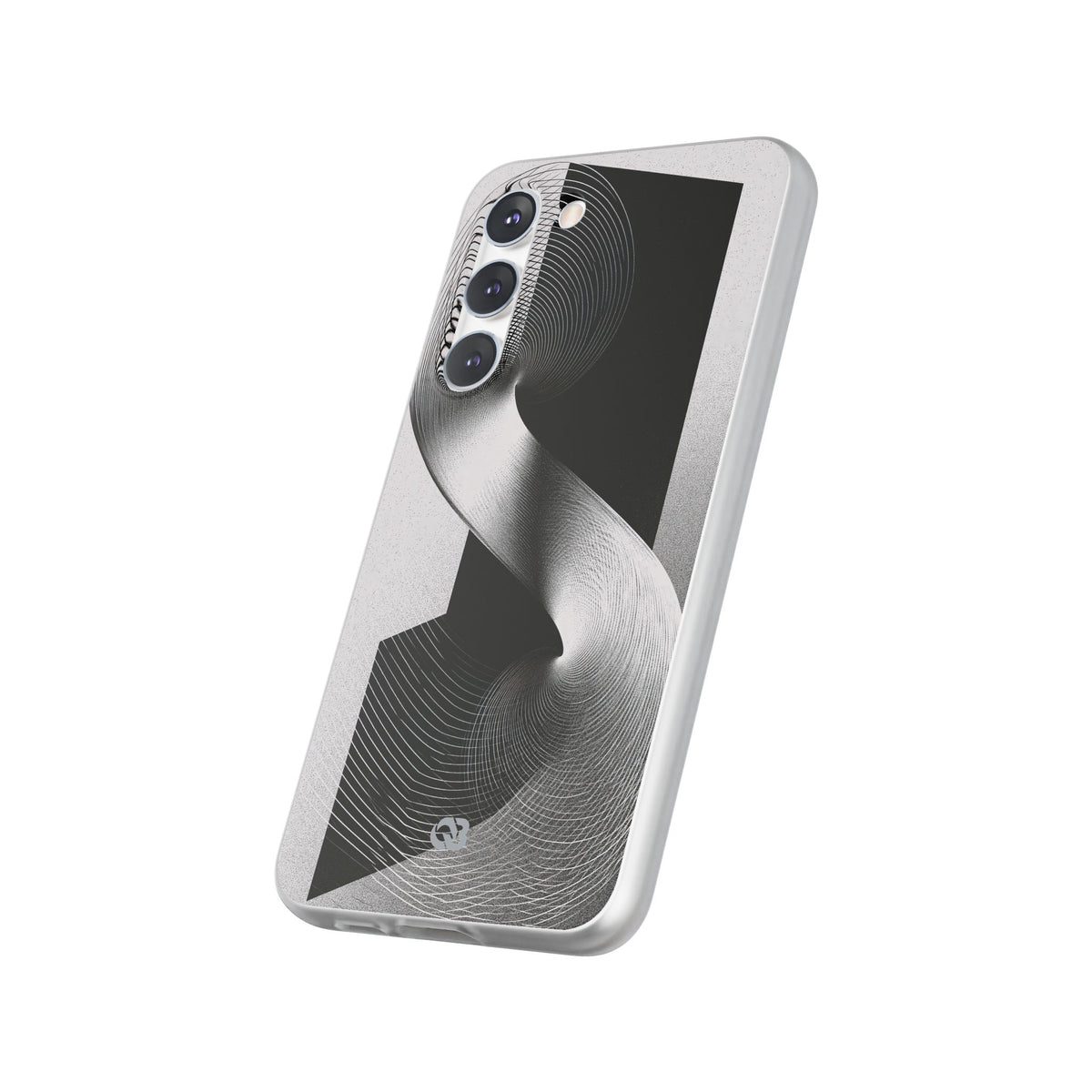 Grey Lite Phone Case for Samsung - Obsidian Moiré Wave