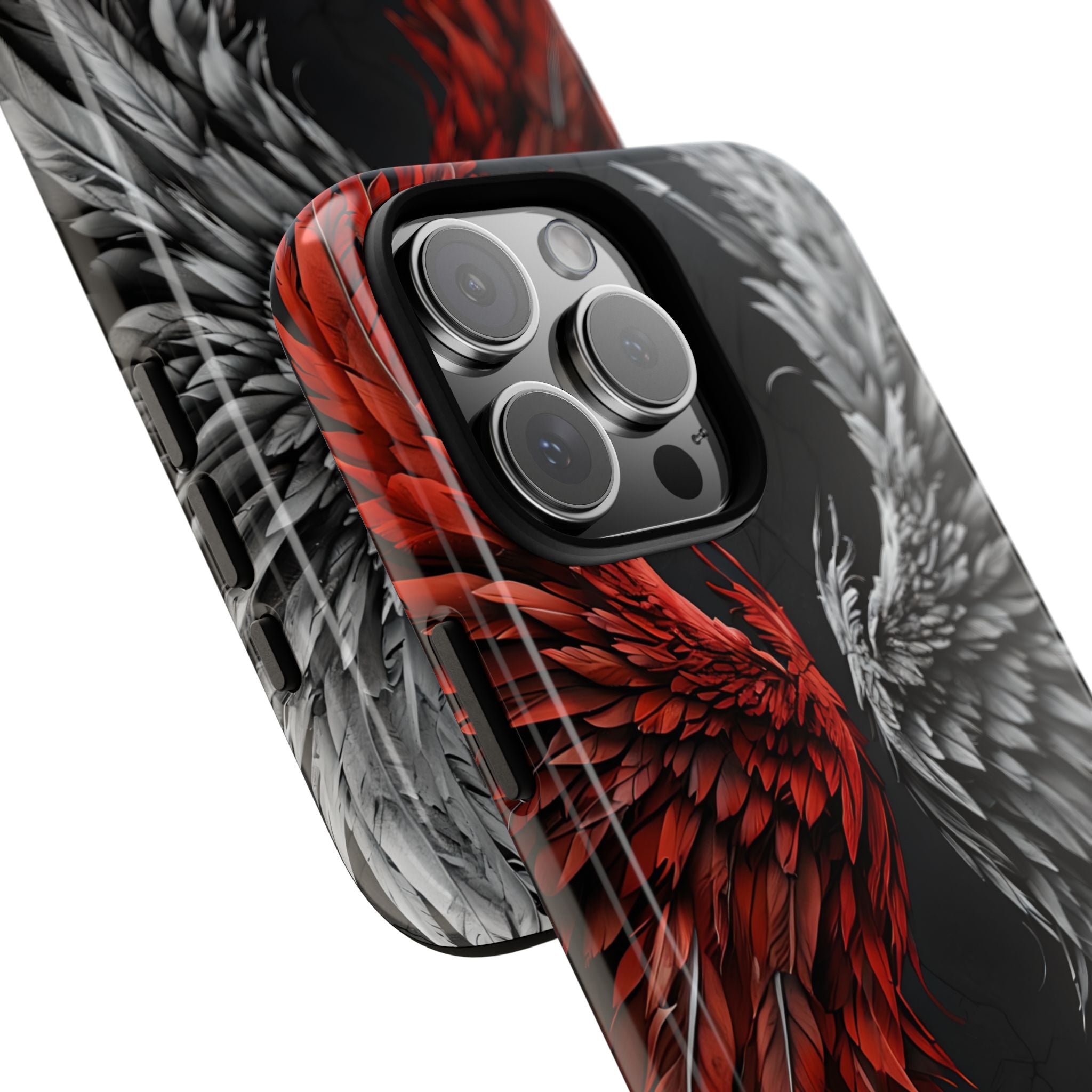 Split Crimson Wing · Tough Phone Case for iPhone