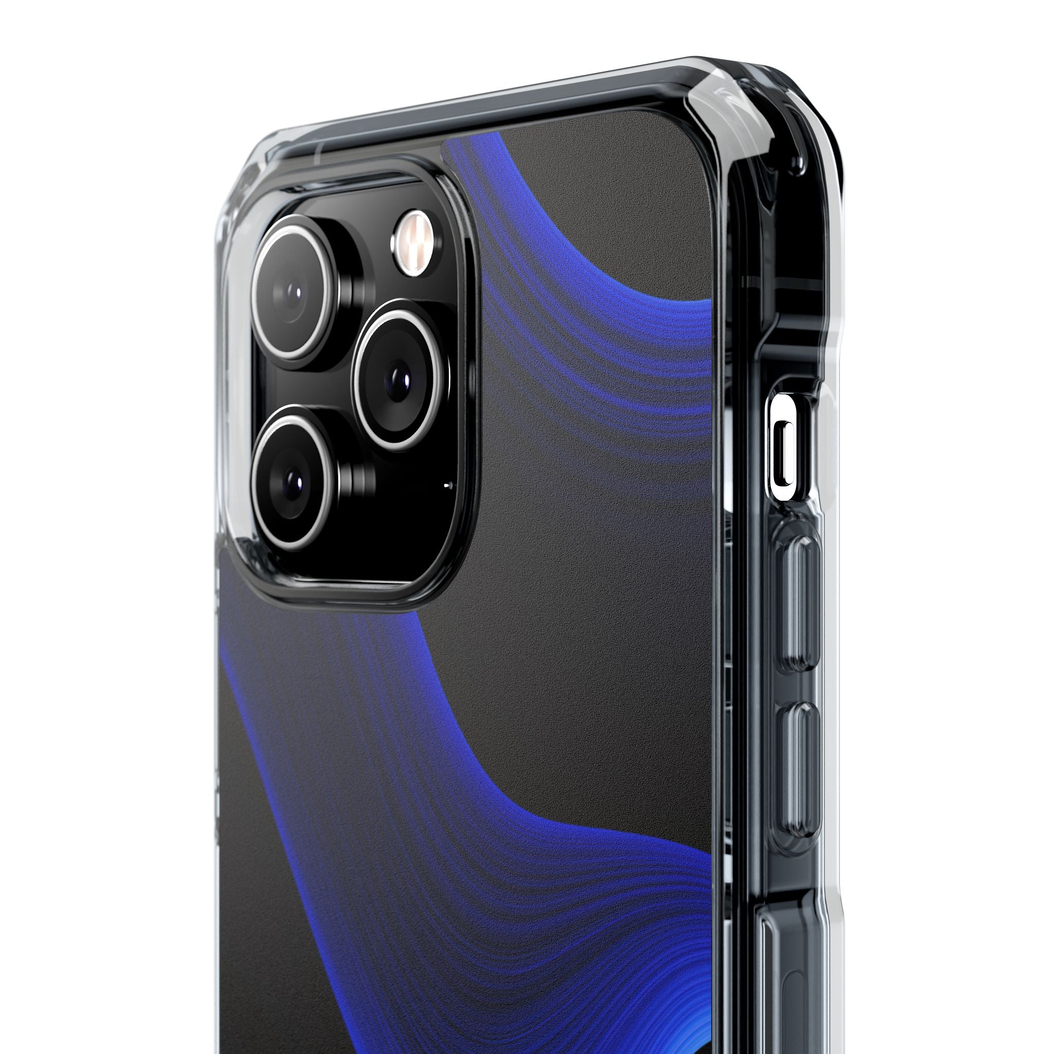 Blue Impact MagSafe Phone Case for iPhone - Electric Cobalt Flow