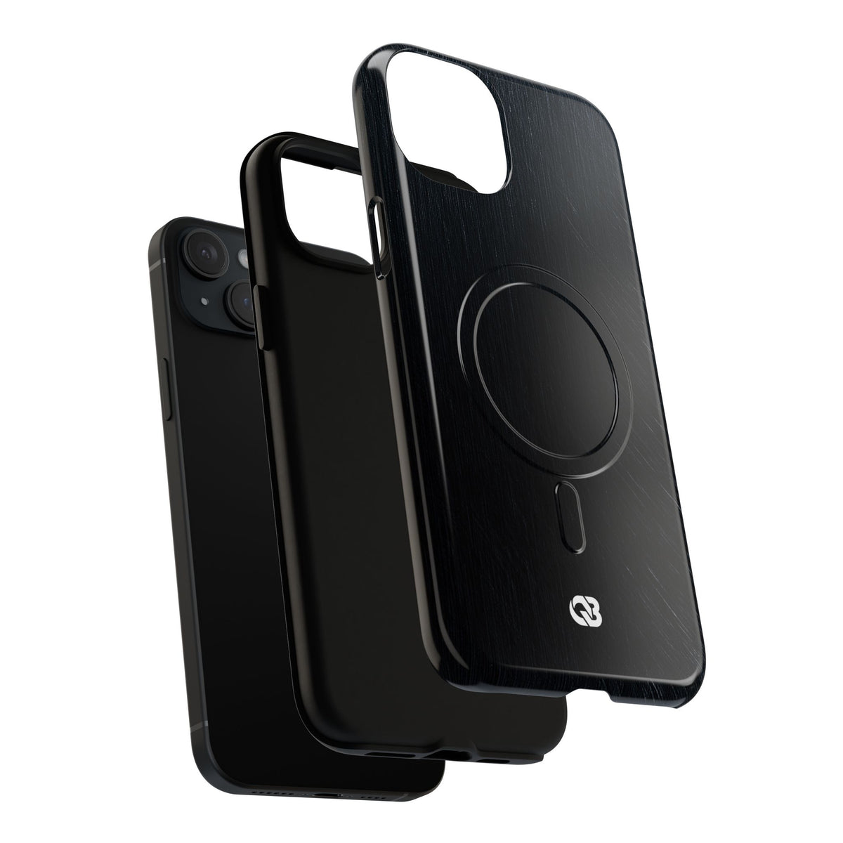 Brushed Obsidian Steel · Tough 2.0 Magnetic Phone Case for iPhone · Black