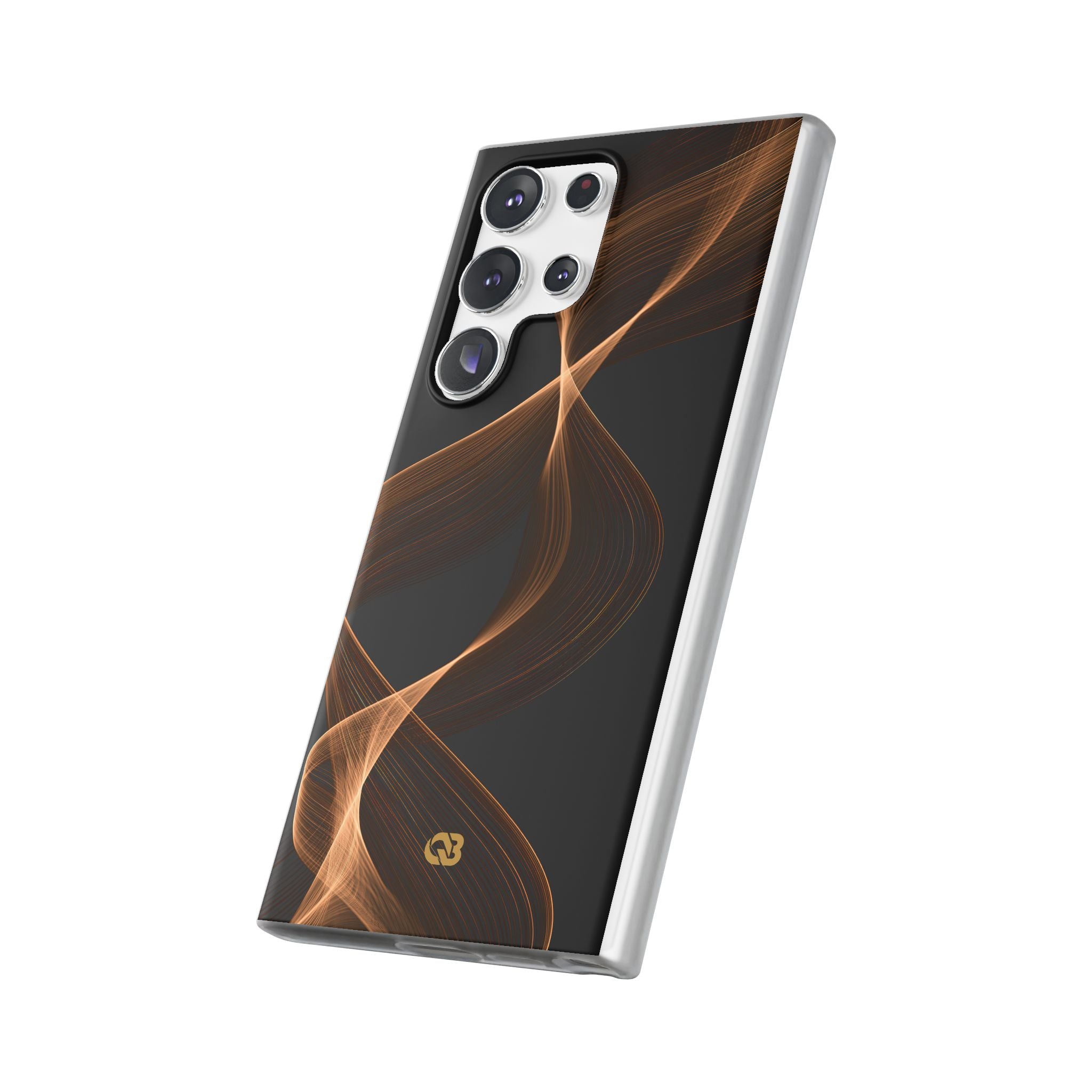 Brown Lite Phone Case for Samsung - Copper Silk Wave