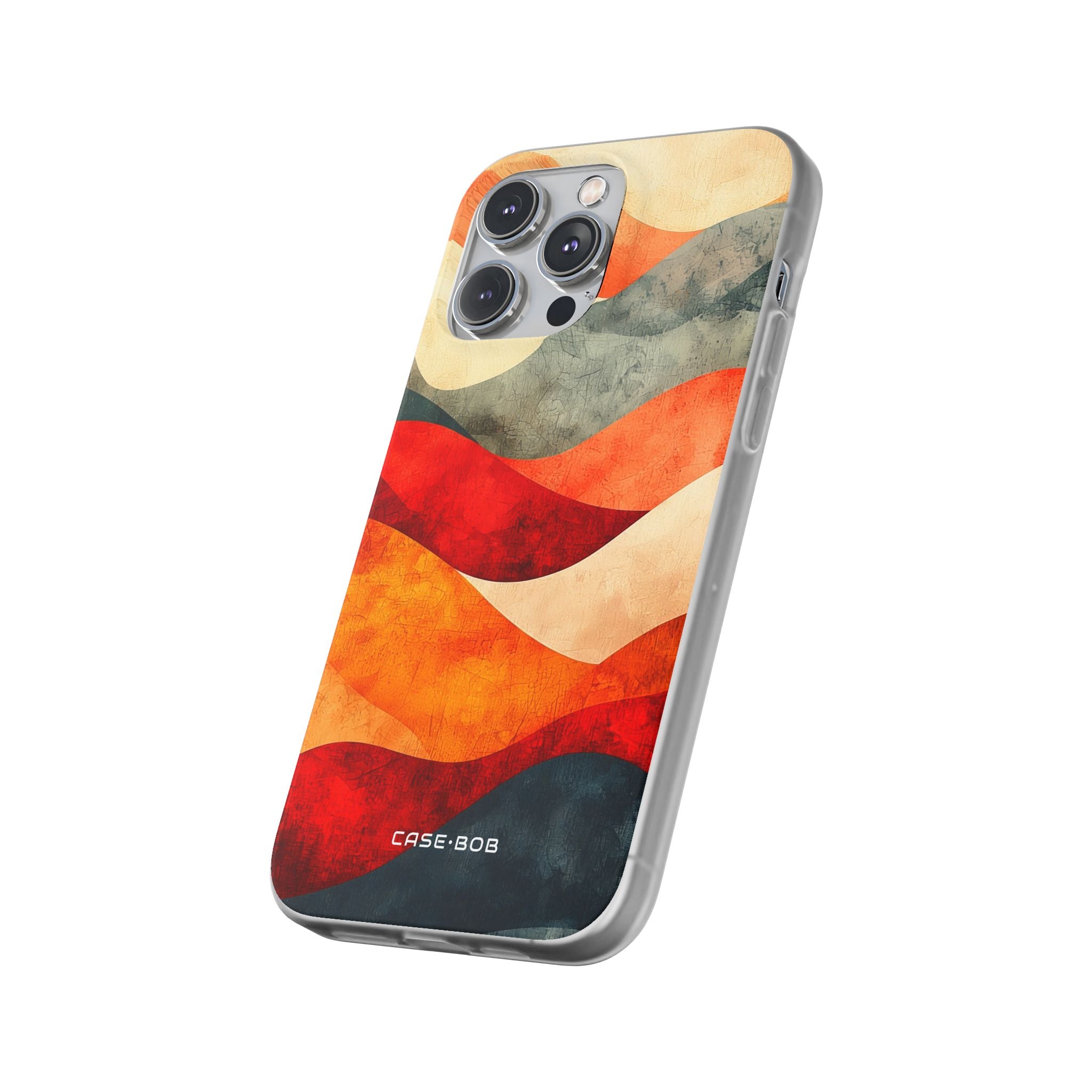 Cracked Wave Sunset iPhone 14 Pro Max Case - Soft