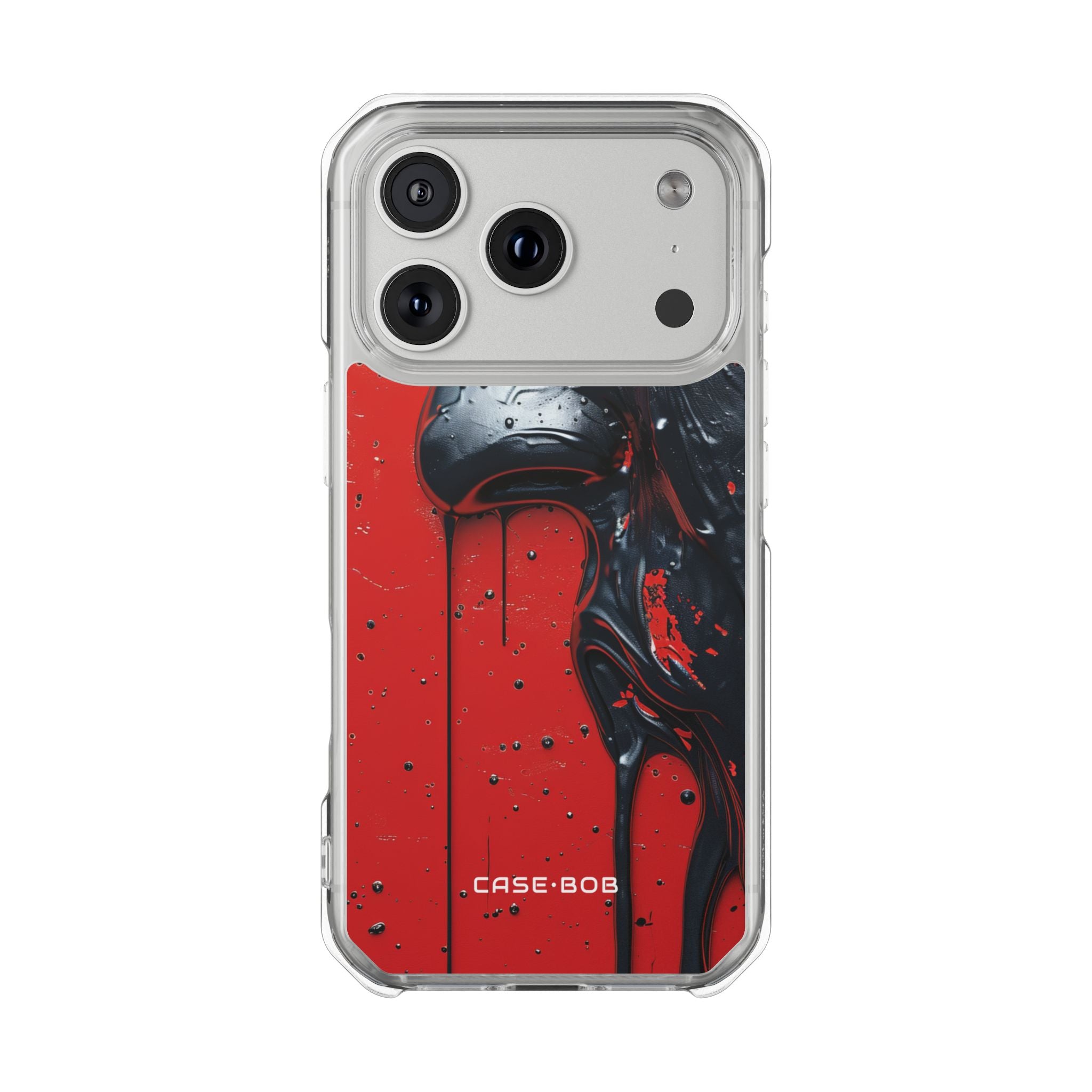 Zwart profiel drip iPhone 17 Pro hoesje - Impact