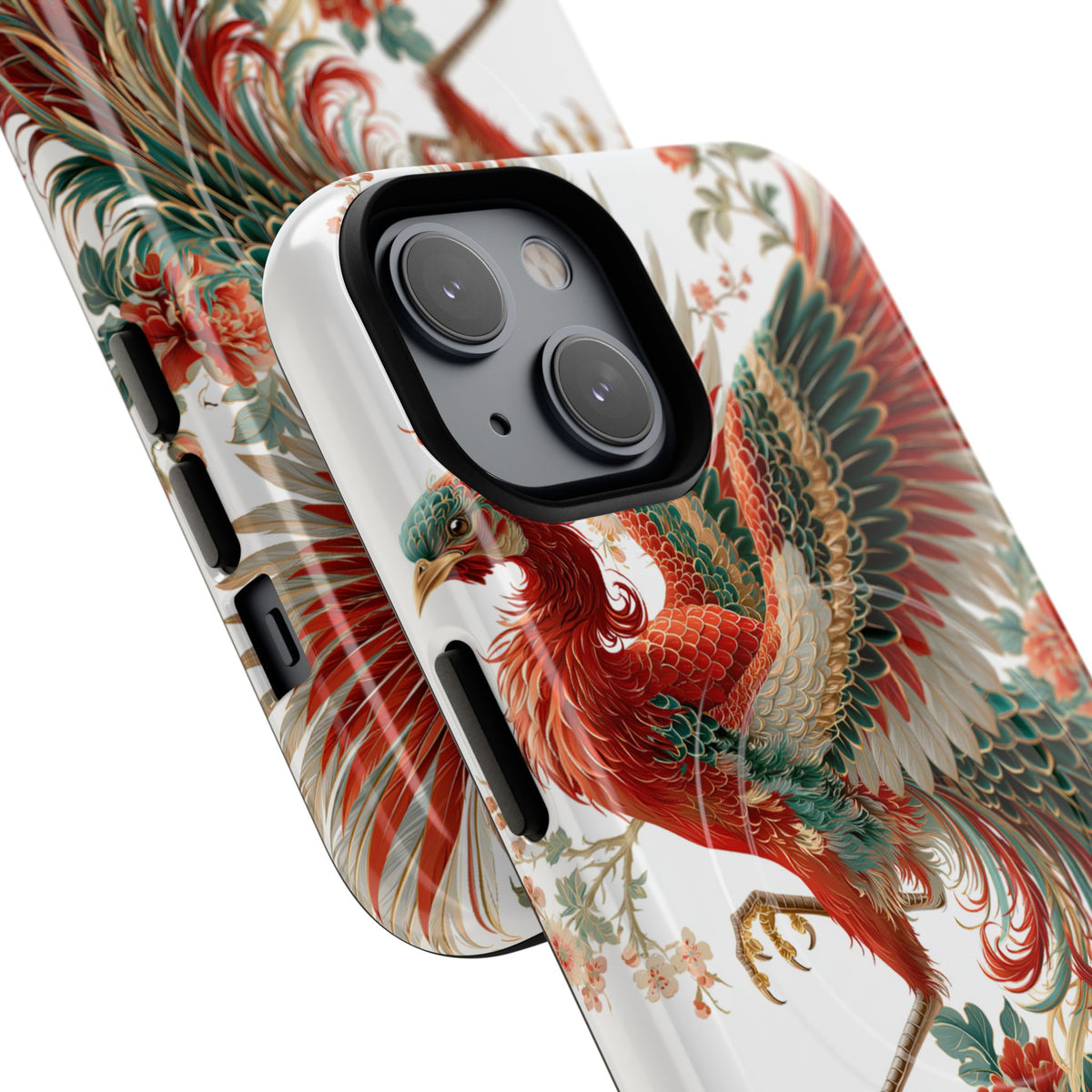 Vermilion Imperial Phoenix · Tough 2.0 Magnetic Phone Case for iPhone · Red