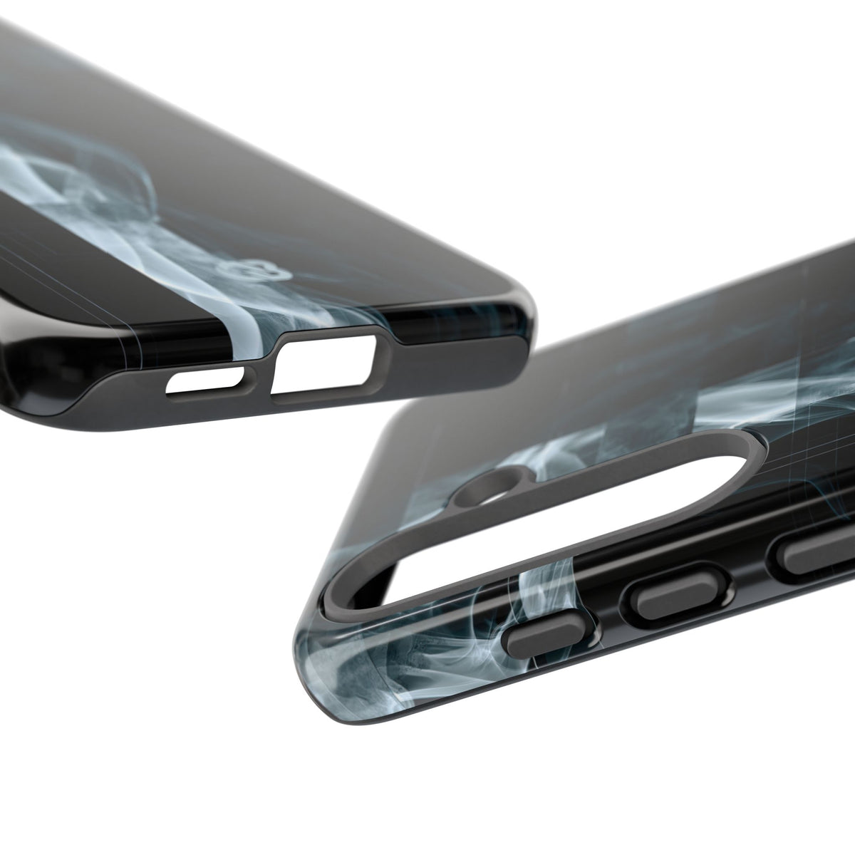 Black Tough Phone Case for Samsung - Arctic Vapor Grid