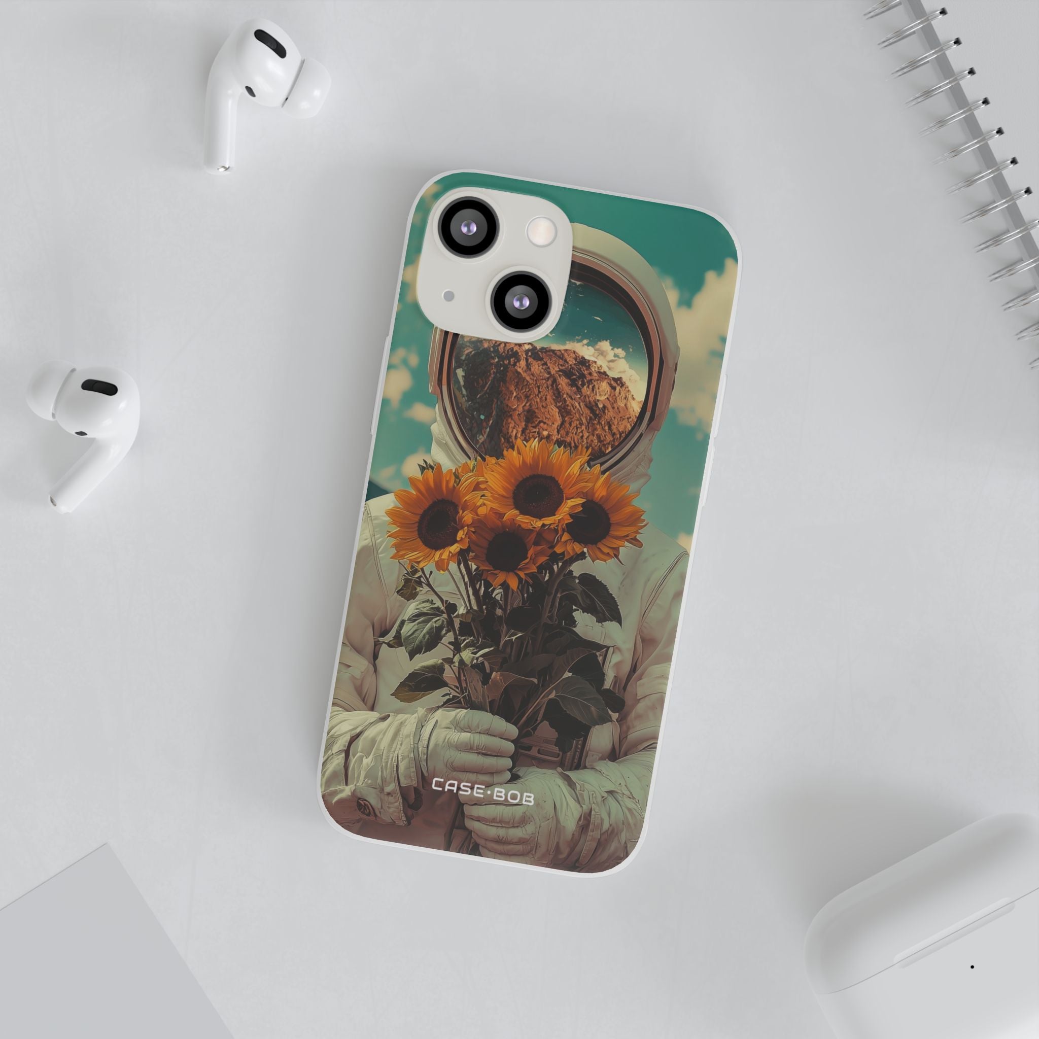 Sunflower Astronaut iPhone 13 mini Case - Soft