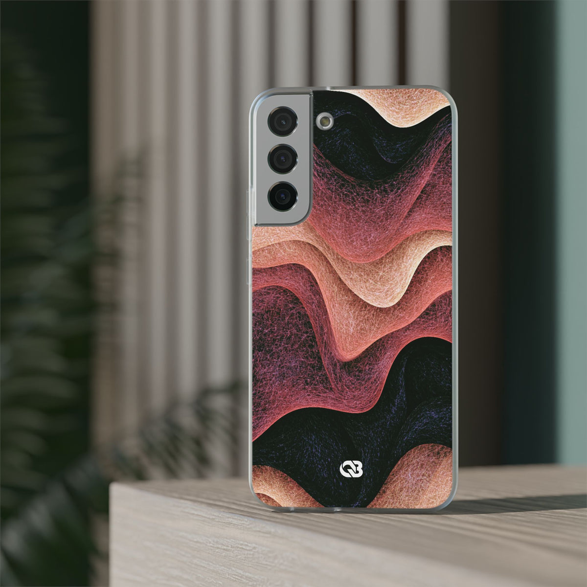 Rose Contour Waves · Lite Phone Case for Samsung · Pink