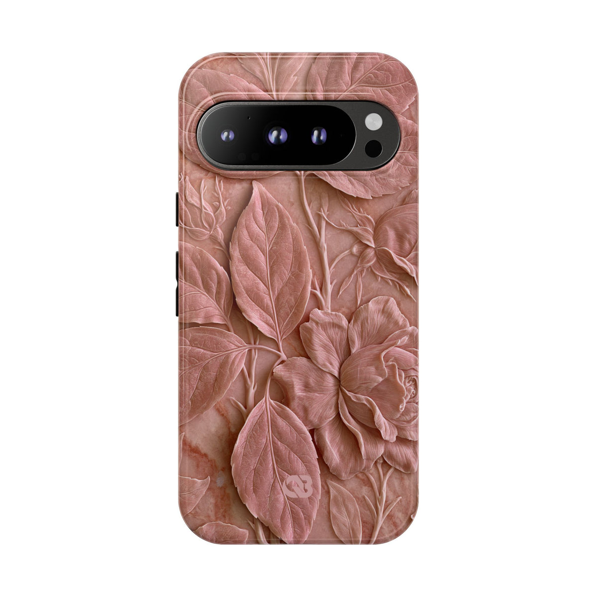 Blush Rose Relief · Tough Phone Case for Pixel · Pink