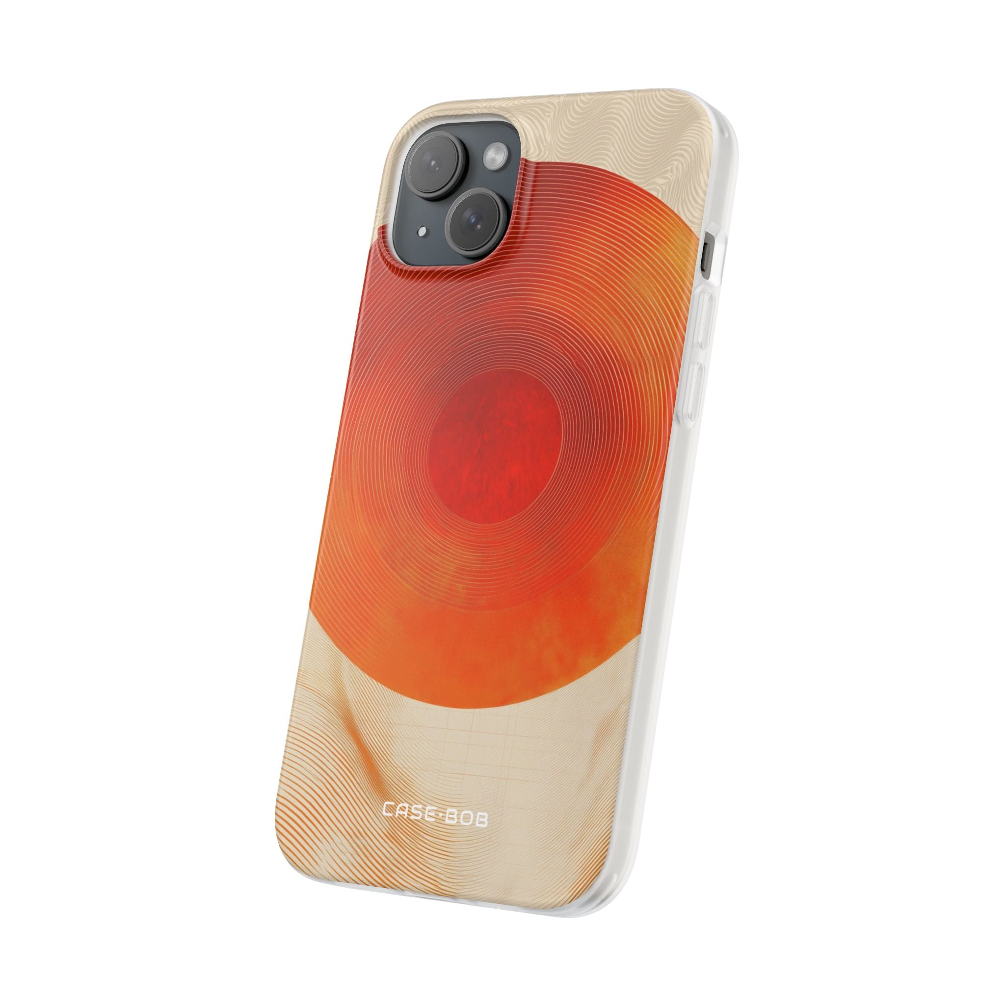 Sunburst Swirl iPhone 15 Plus Case - Soft