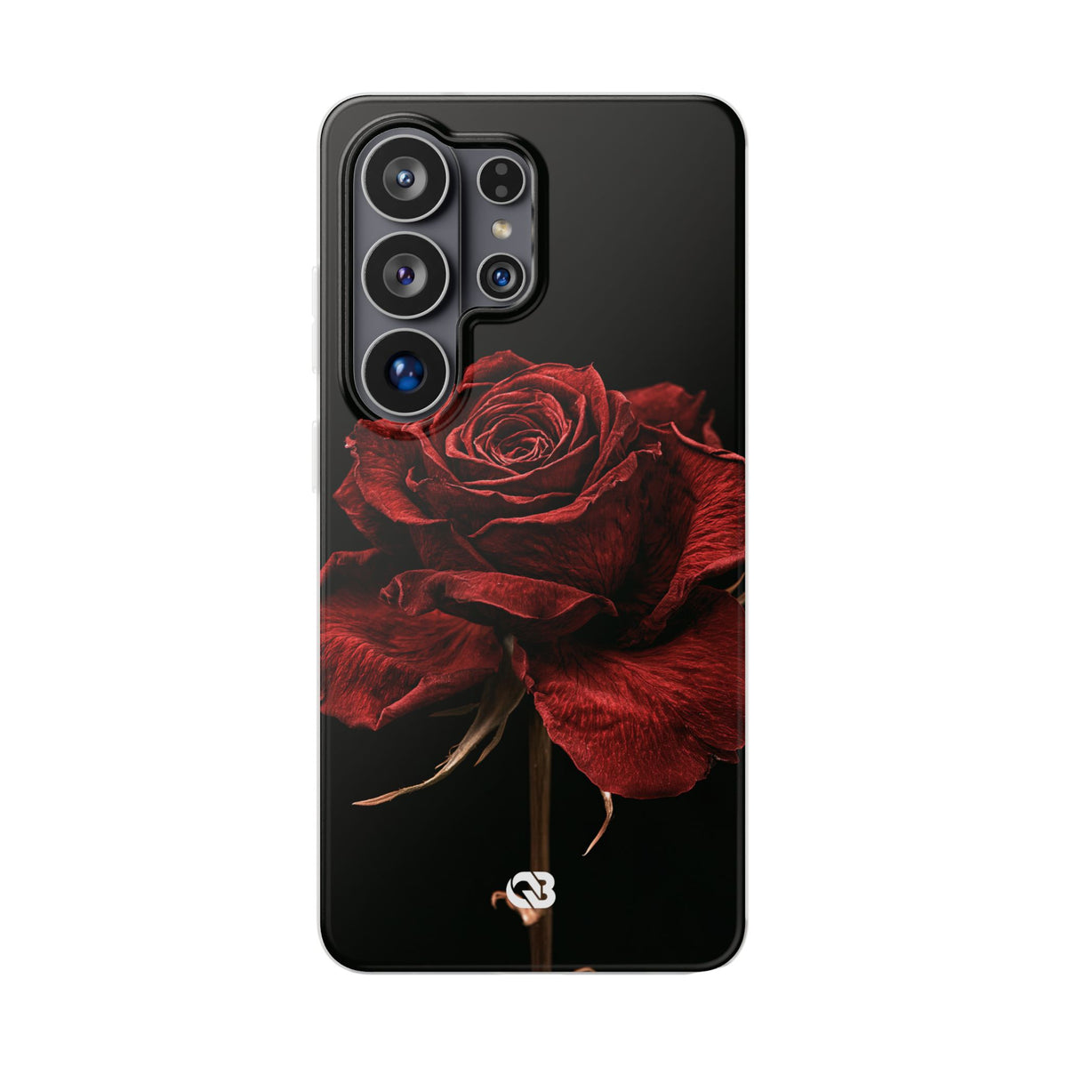Crimson Noir Rose · Lite Phone Case for Samsung · Black