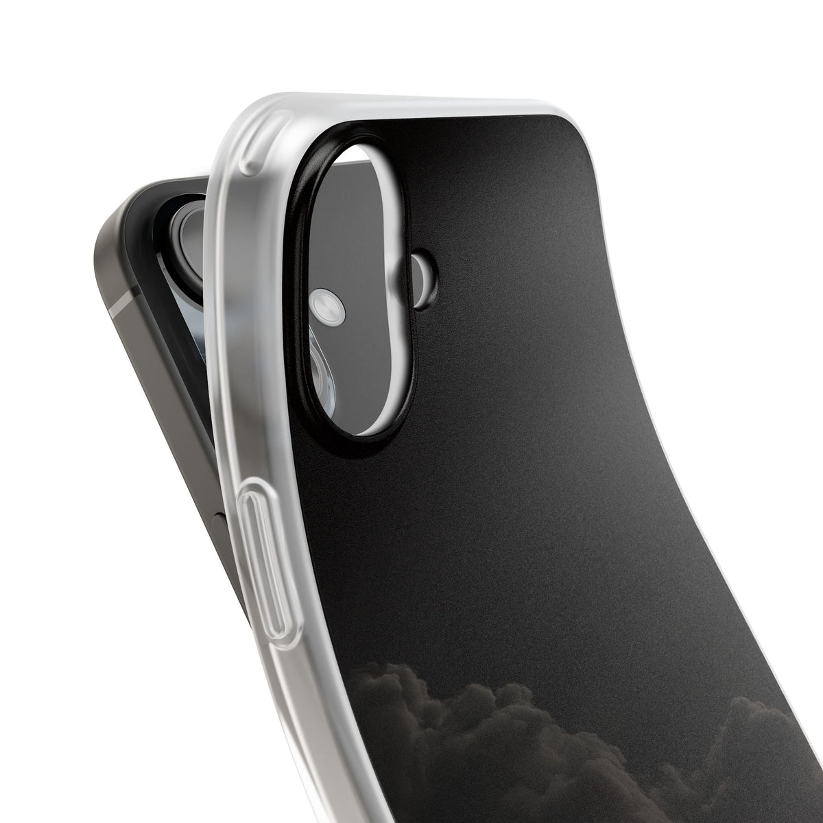 Crimson Fog Void · Lite Phone Case for iPhone · Black
