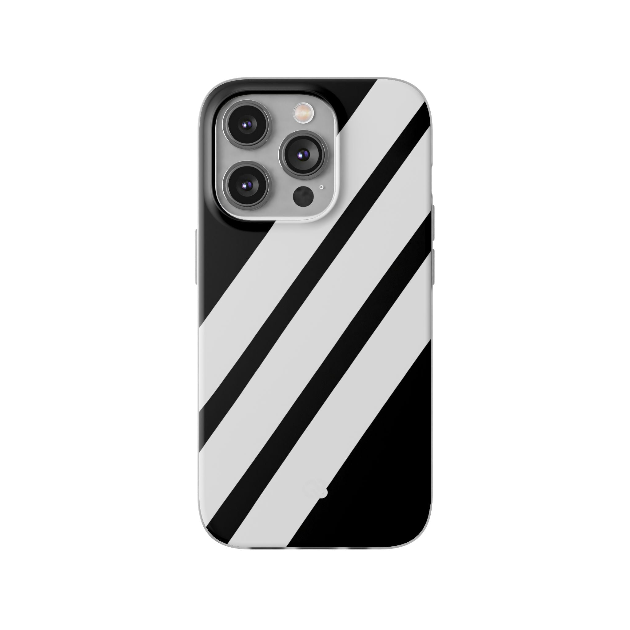 Obsidian White Bars · Soft Handyhülle für iPhone