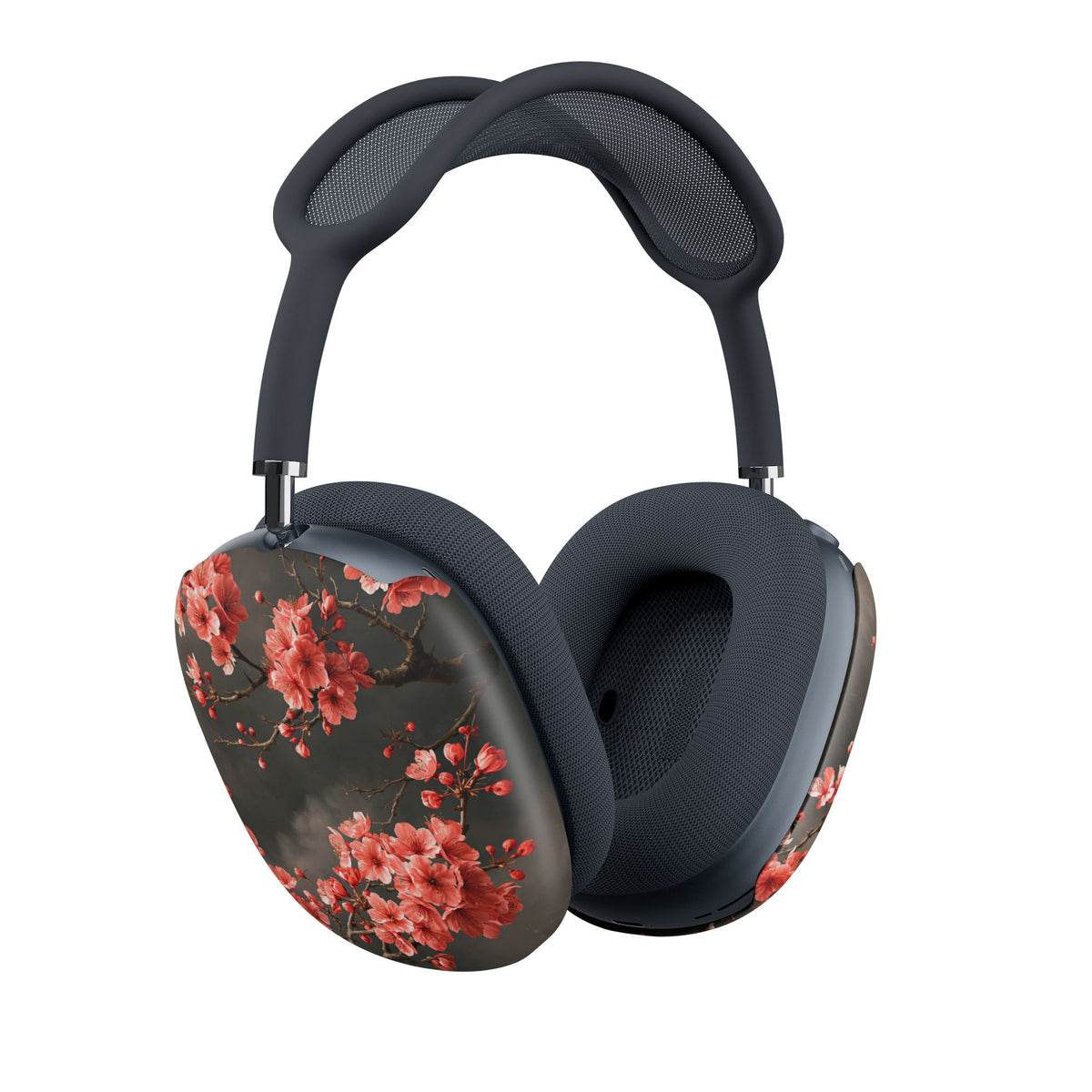 Dark Sakura Nocturne · Hard Case for AirPods Max · Black