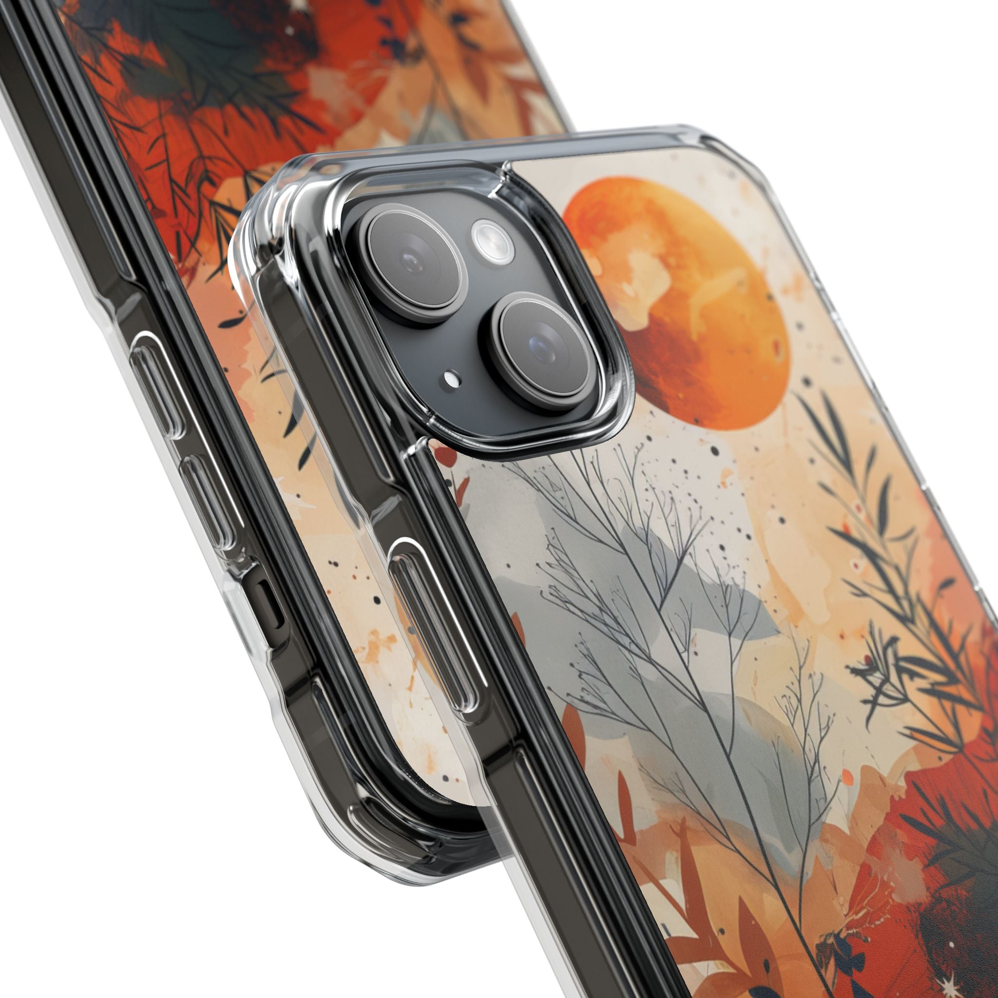 Orange Solstice iPhone 15 Plus Cover - Impact
