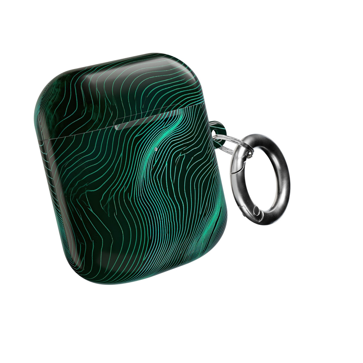 Emerald Topo Ridge · Hard Case for AirPods & AirPods Pro · Green
