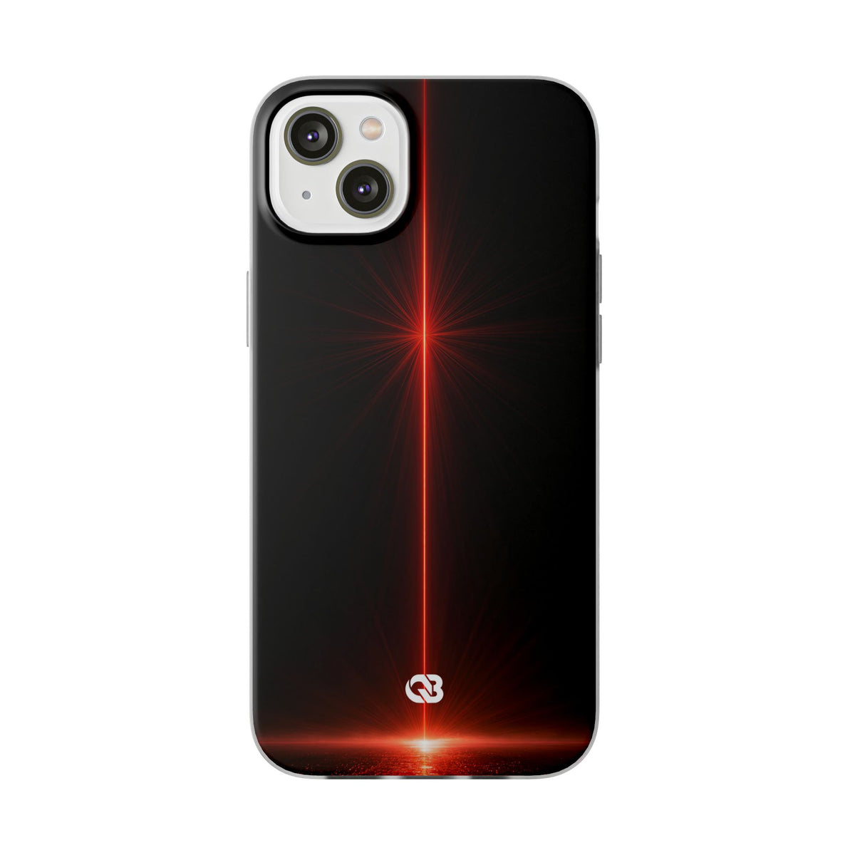 Red Lite Phone Case for iPhone - Crimson Flare Vector