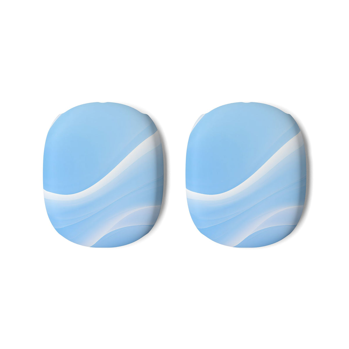 Glacial Contour Flow · Hard Case for AirPods Max · Blue