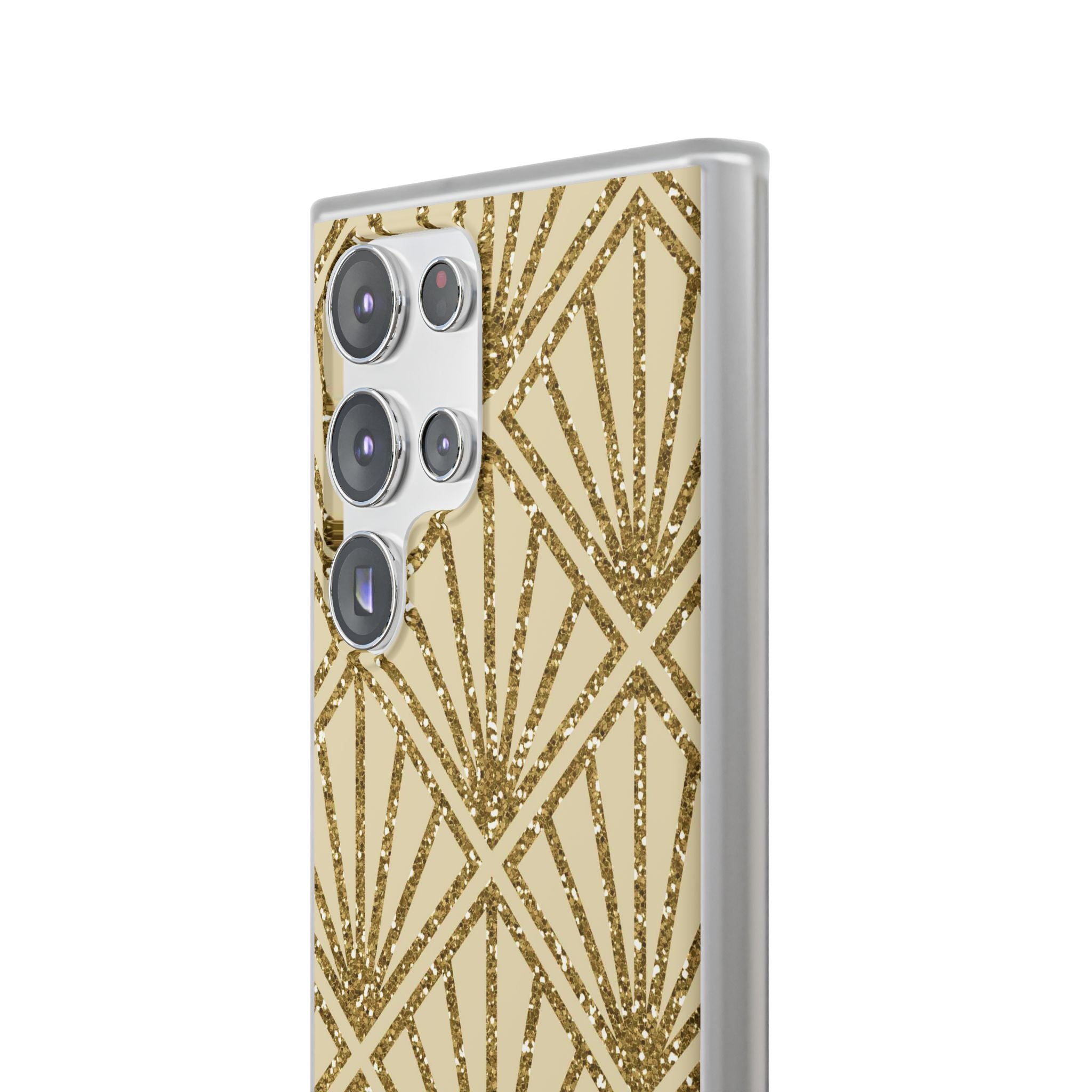 Guld Diamant Glans Samsung S23 Ultra Skal - Mjukt