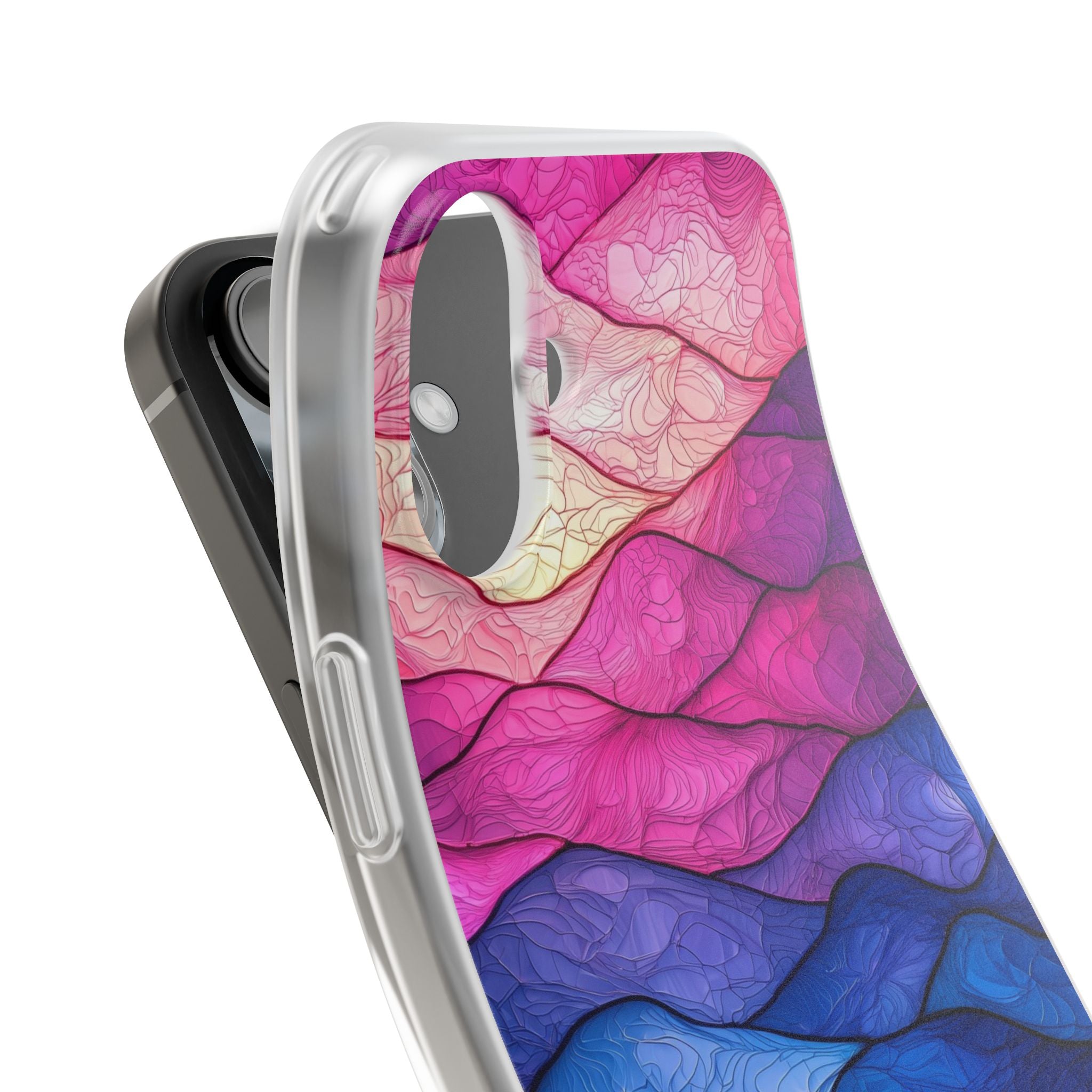 Electric Ridge Flow · Soft Phone Case for iPhone