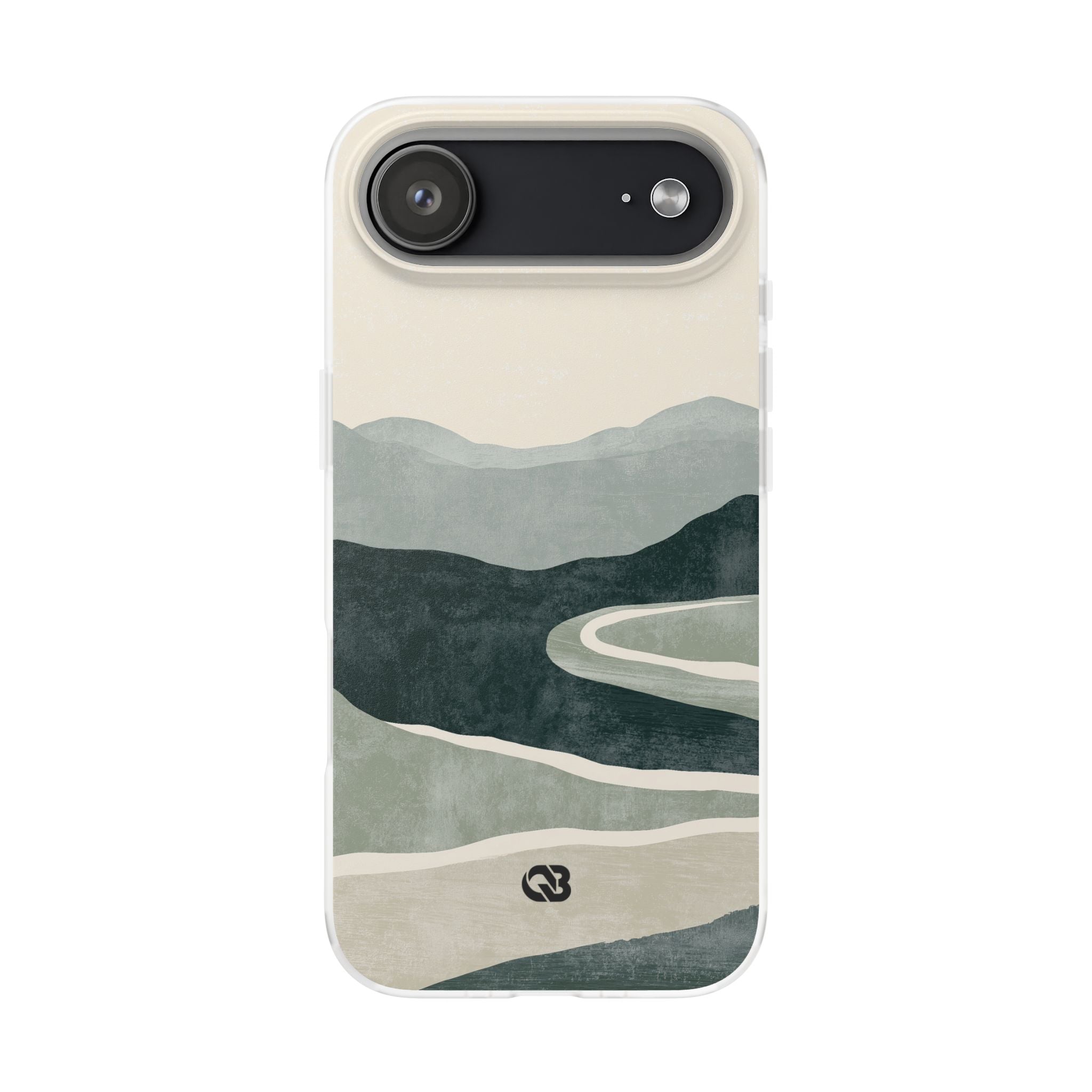 Green Lite Phone Case for iPhone - Misty Sage Valley