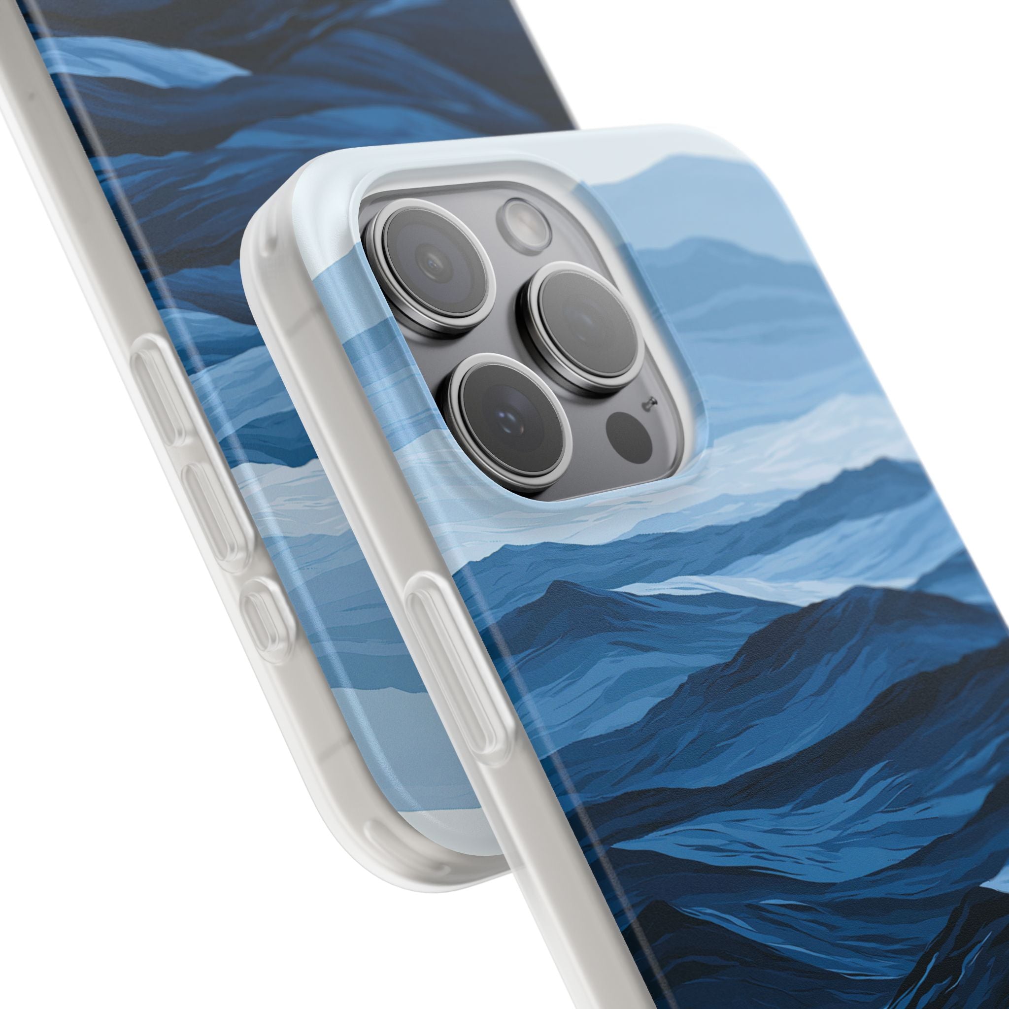 Blue Lite Phone Case for iPhone - Cobalt Ridge Tides