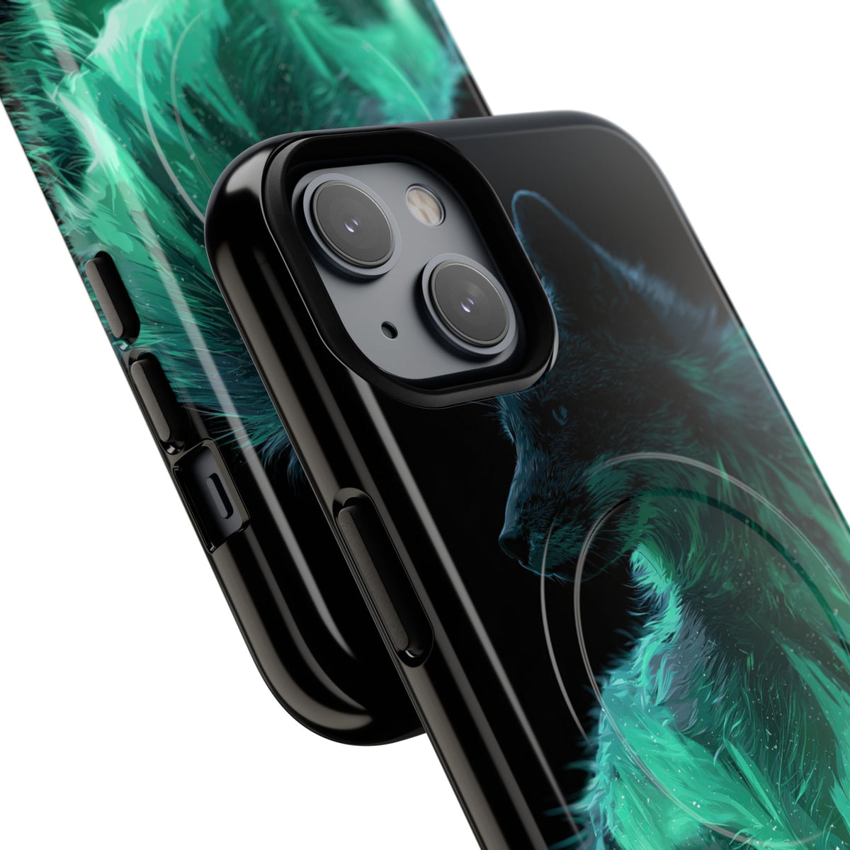 Nordic Aurora Fox · Tough 2.0 Magnetic Phone Case for iPhone · Teal