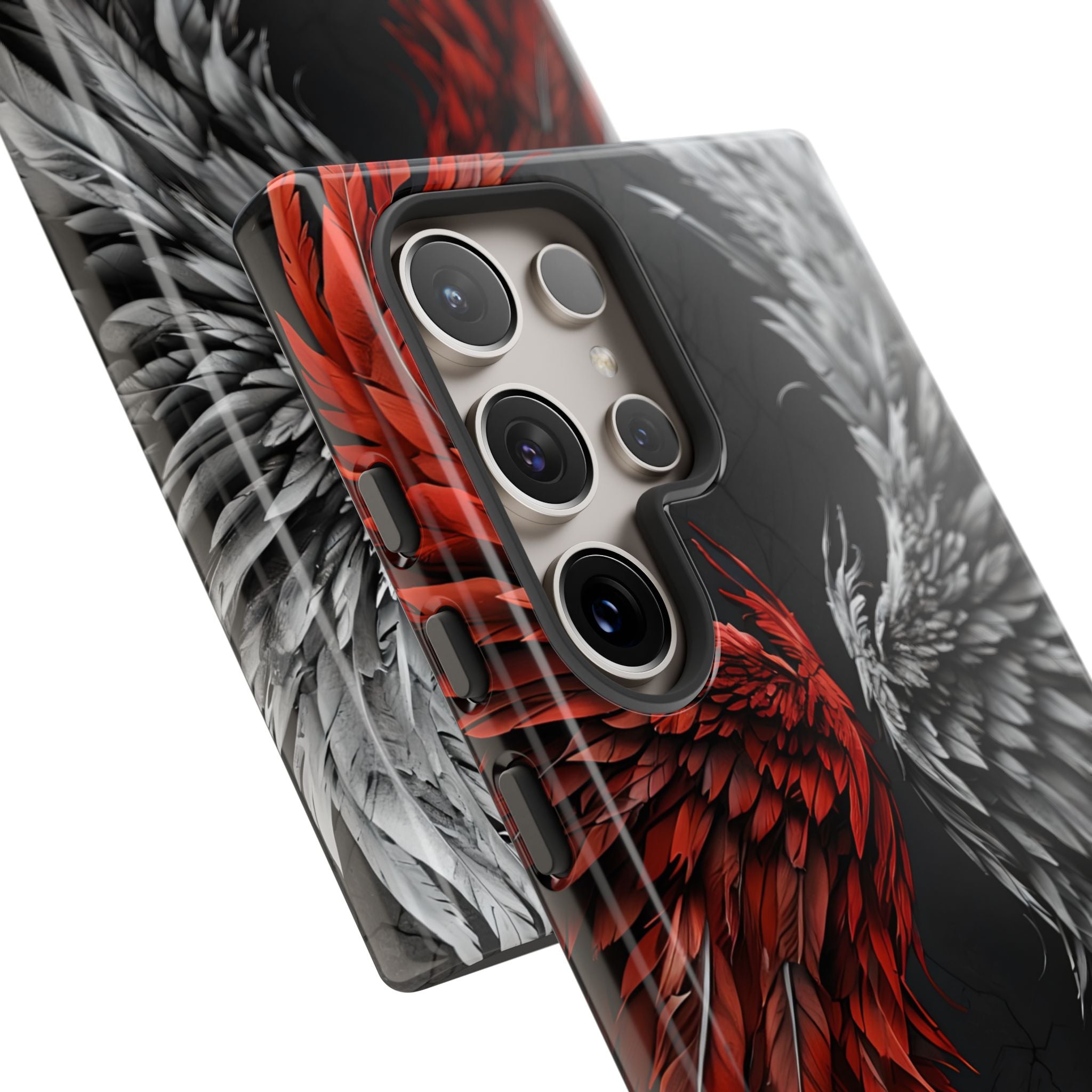 Split Crimson Wing · Tough Handyhülle für Samsung