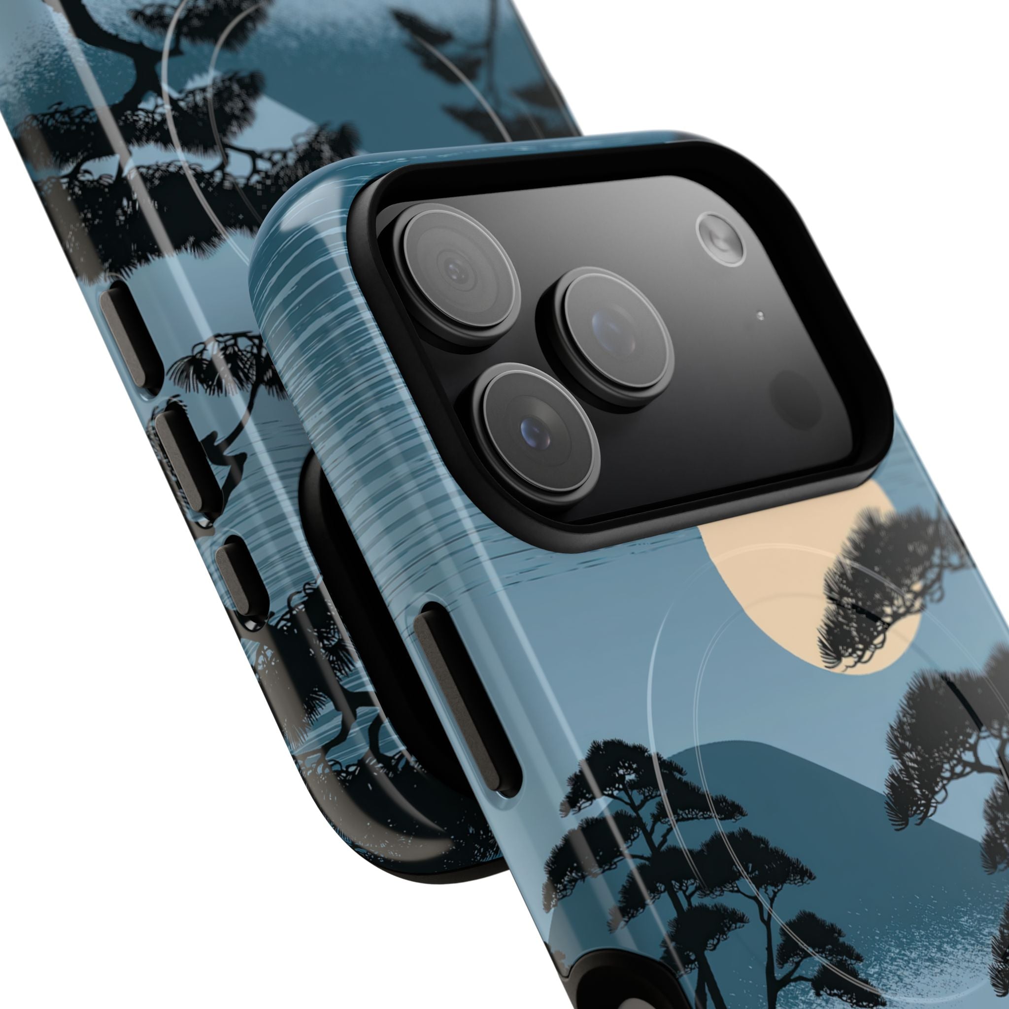 Blue Tough 2.0 Magsafe Phone Case for iPhone - Midnight Kyoto Pine