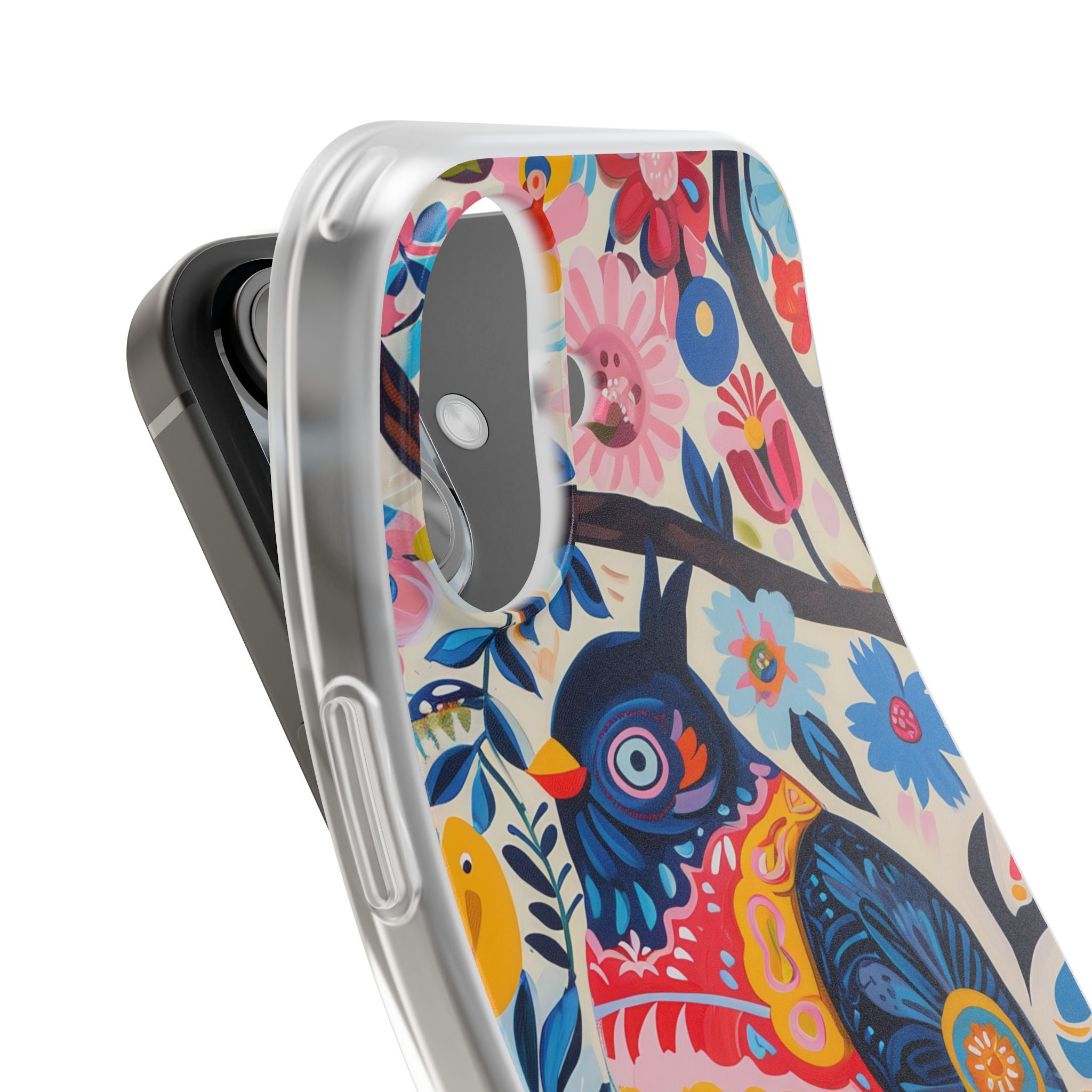 Owl Bloom iPhone 16 Case - Soft