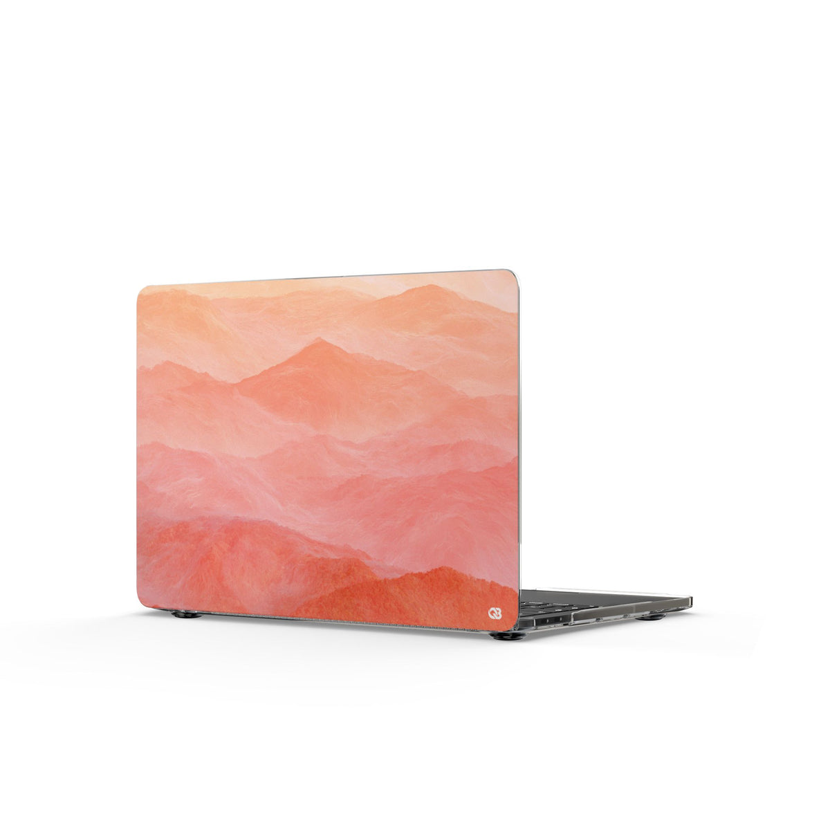 Alpenglow Ridge Vista · Clear Hard Case for MacBook · Orange