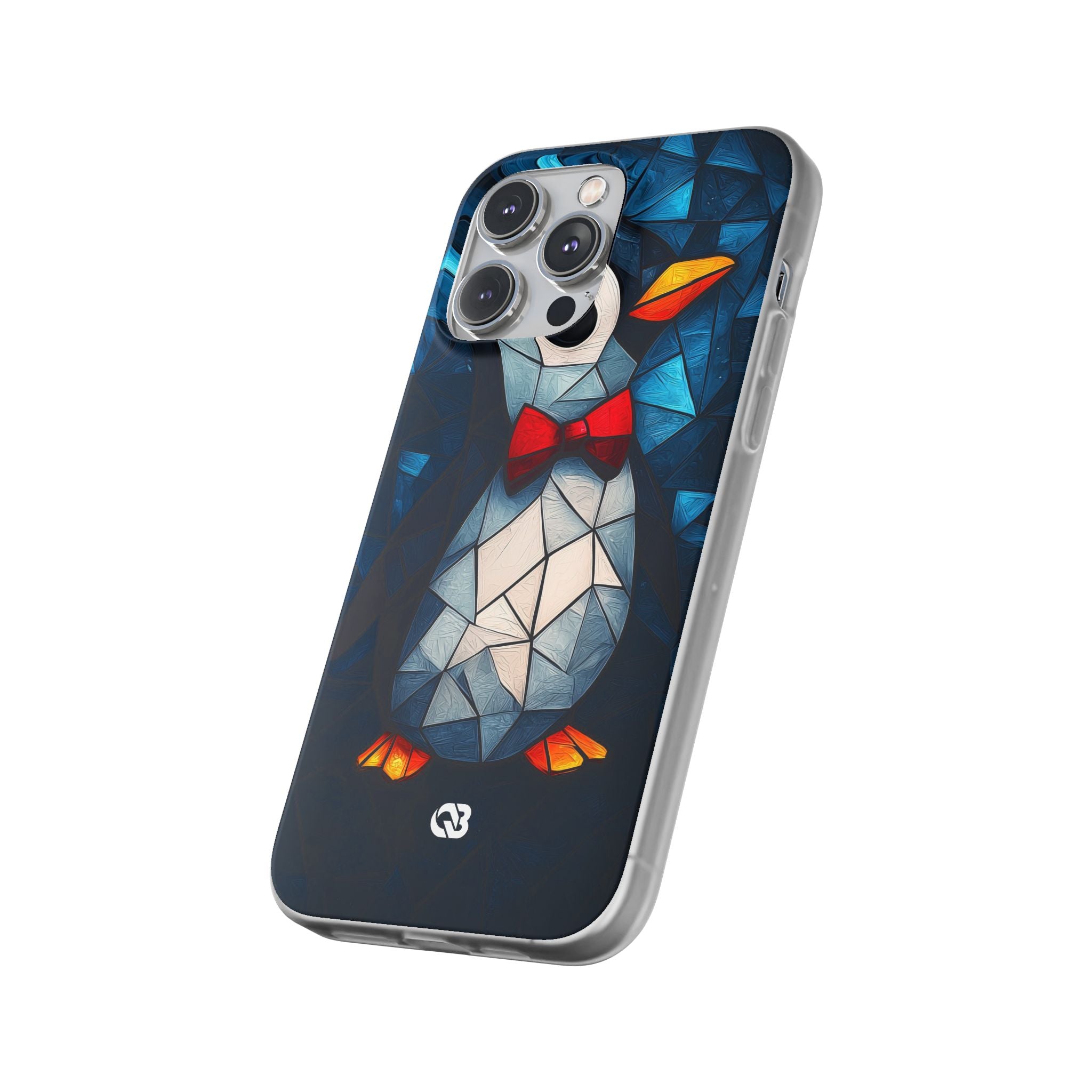 Mosaic Bowtie Penguin · Soft Phone Case for iPhone