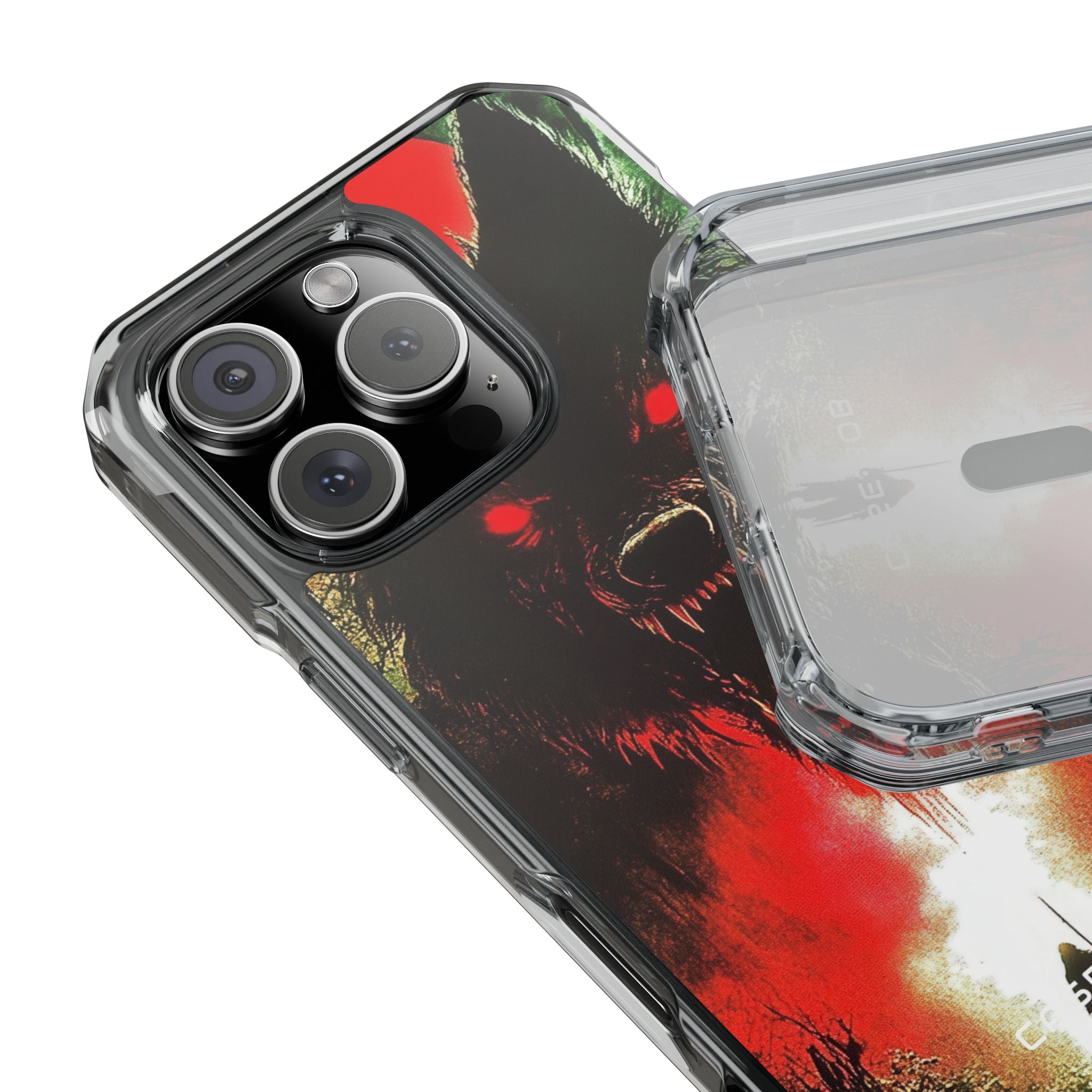 Crimson Wolf iPhone 16 Pro Cover - Impact