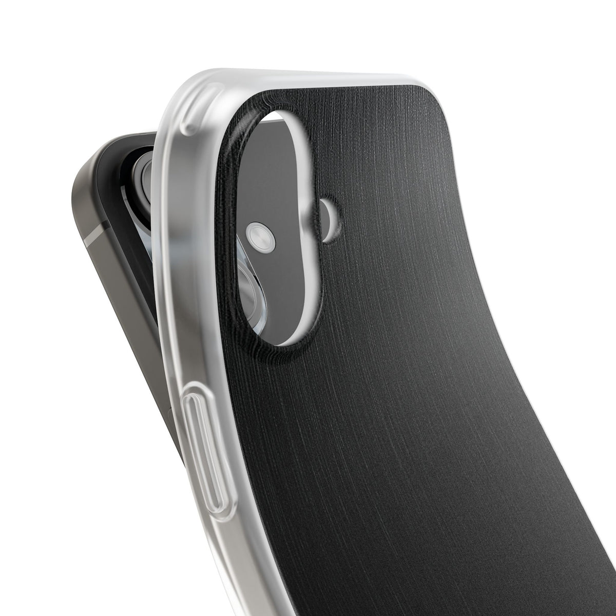 Black Lite Phone Case for iPhone - Brushed Obsidian Slate