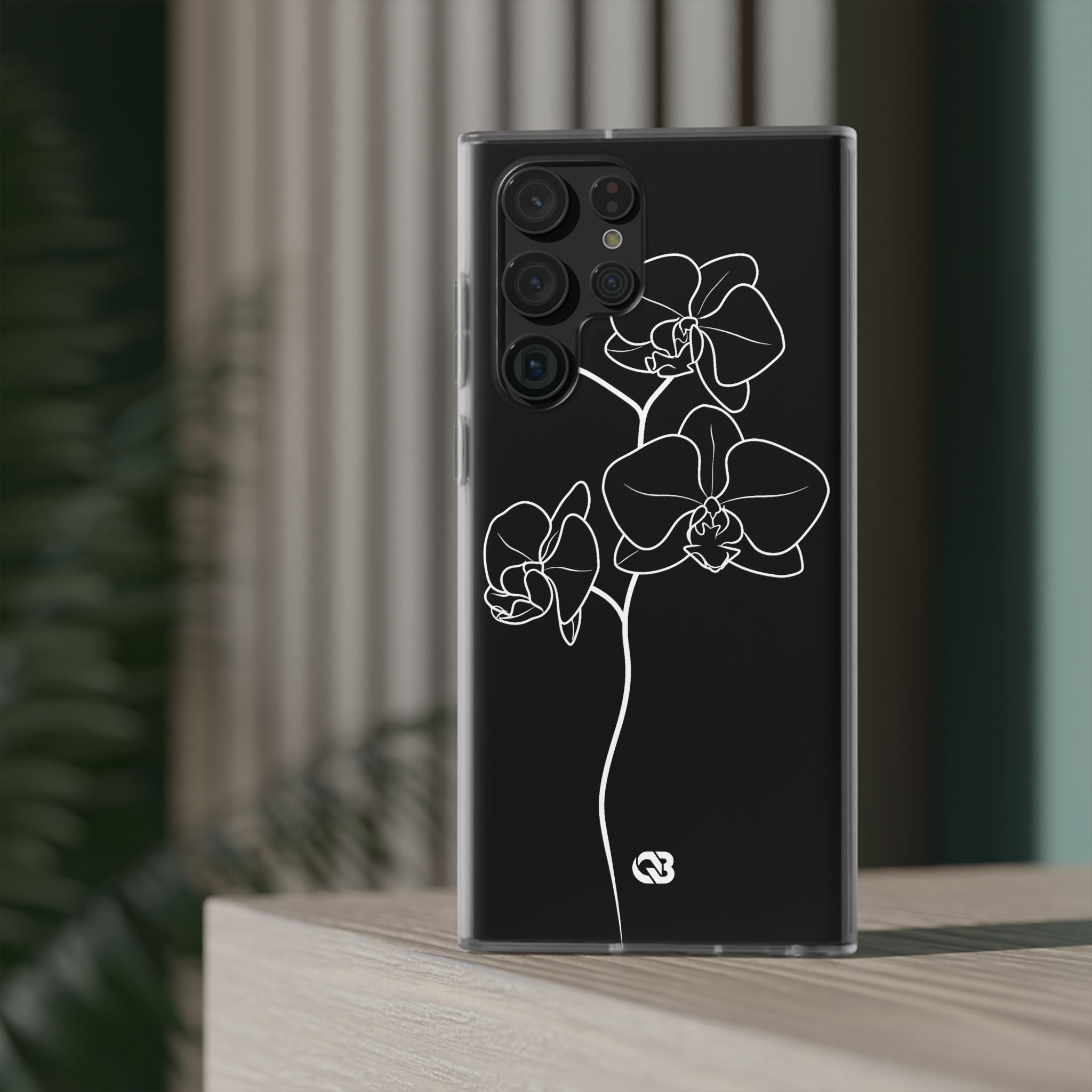 Black Lite Phone Case for Samsung - Noir Alabaster Orchid