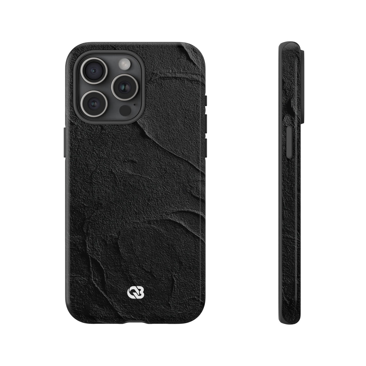 Obsidian Stucco Relief · Tough Phone Case for iPhone · Black