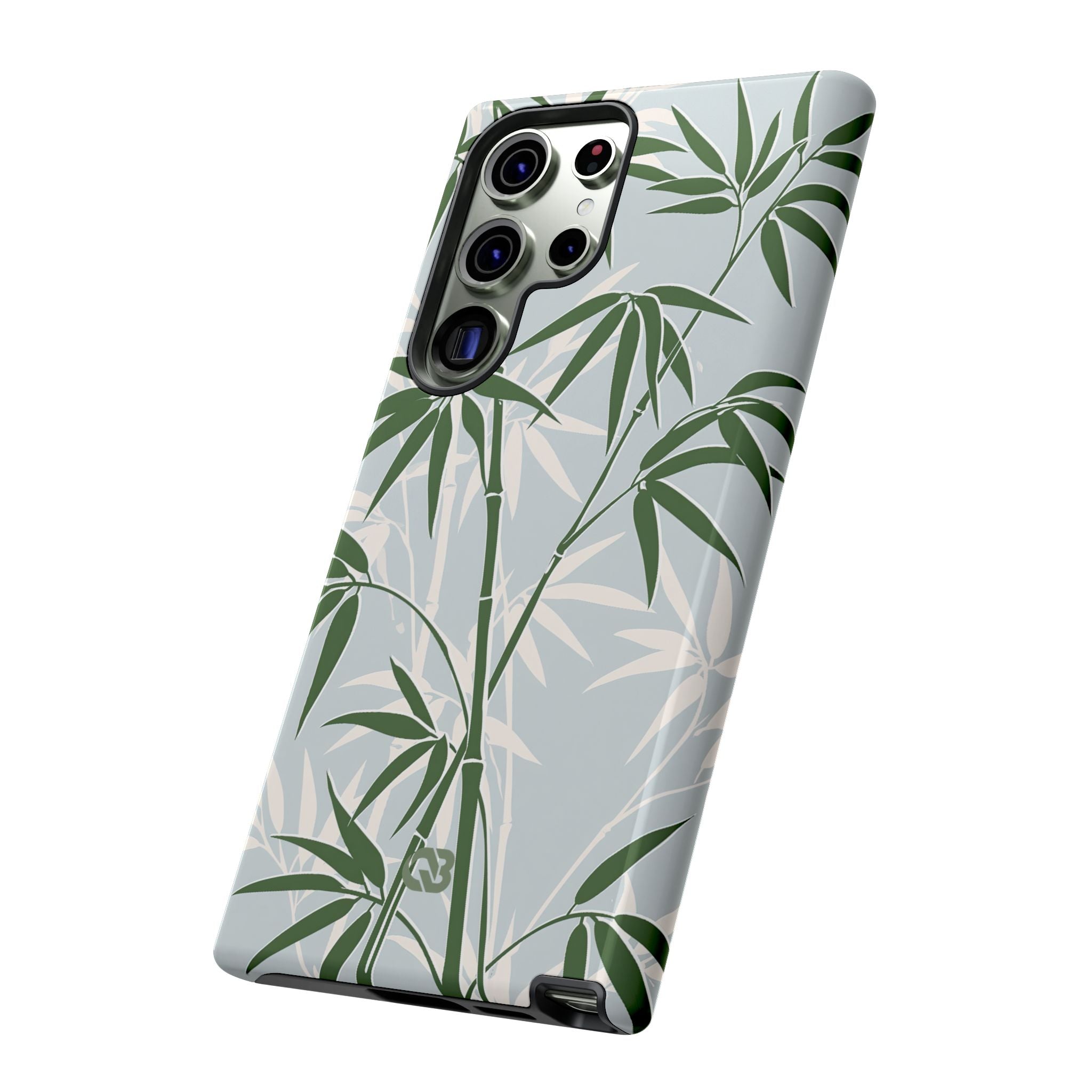 Green Tough Phone Case for Samsung - Kyoto Bamboo Canopy
